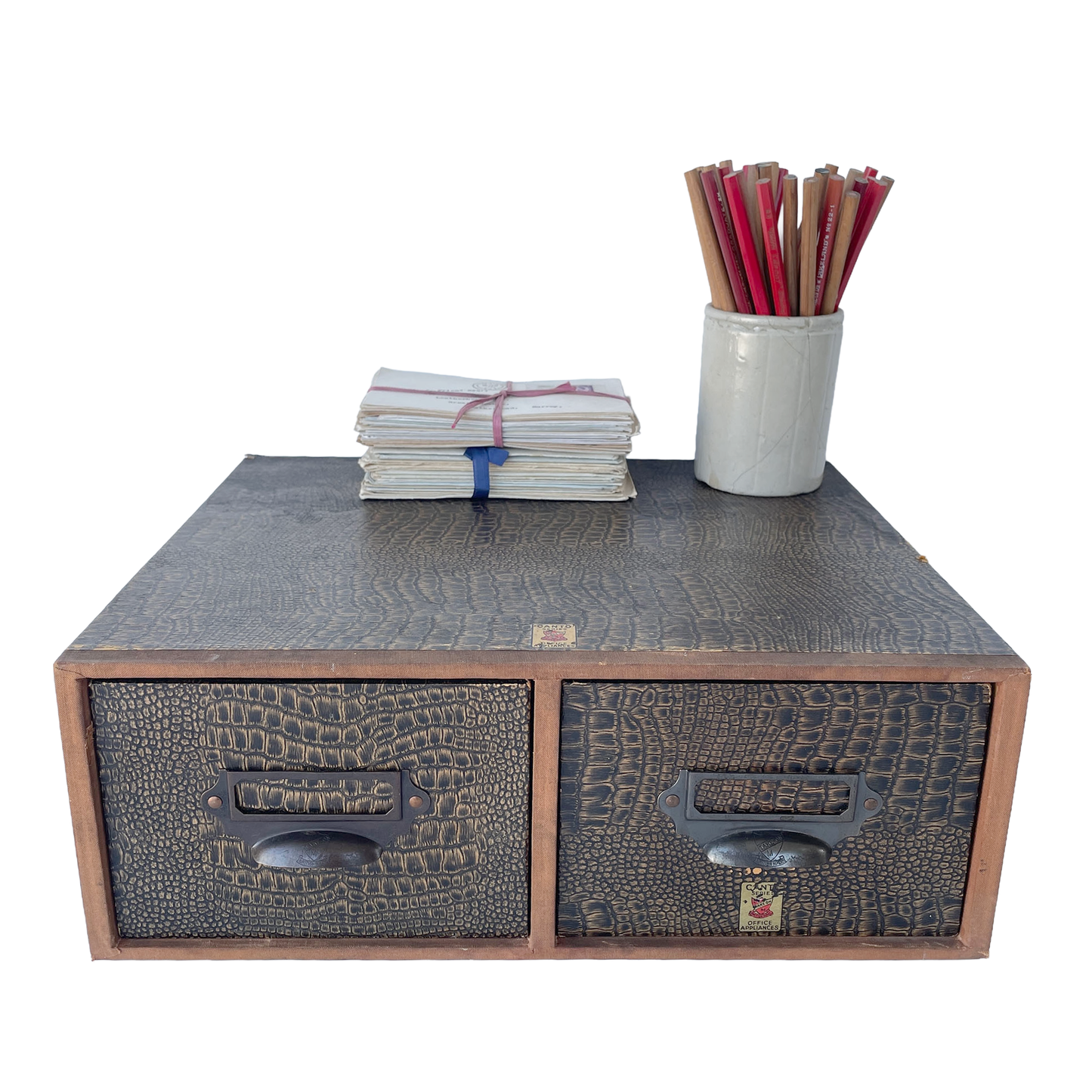 1940s ‘Mock-Croc’ Canto Series Index Card Drawers
