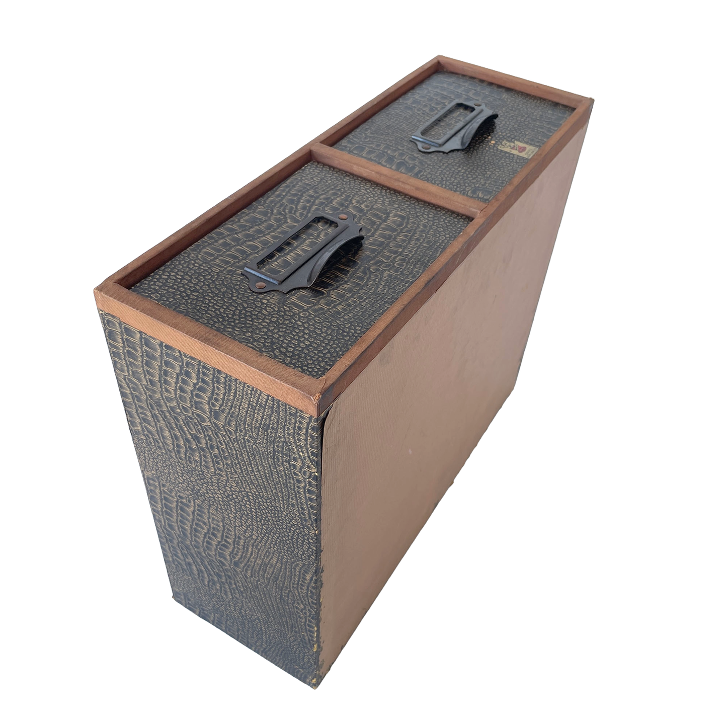 1940s ‘Mock-Croc’ Canto Series Index Card Drawers