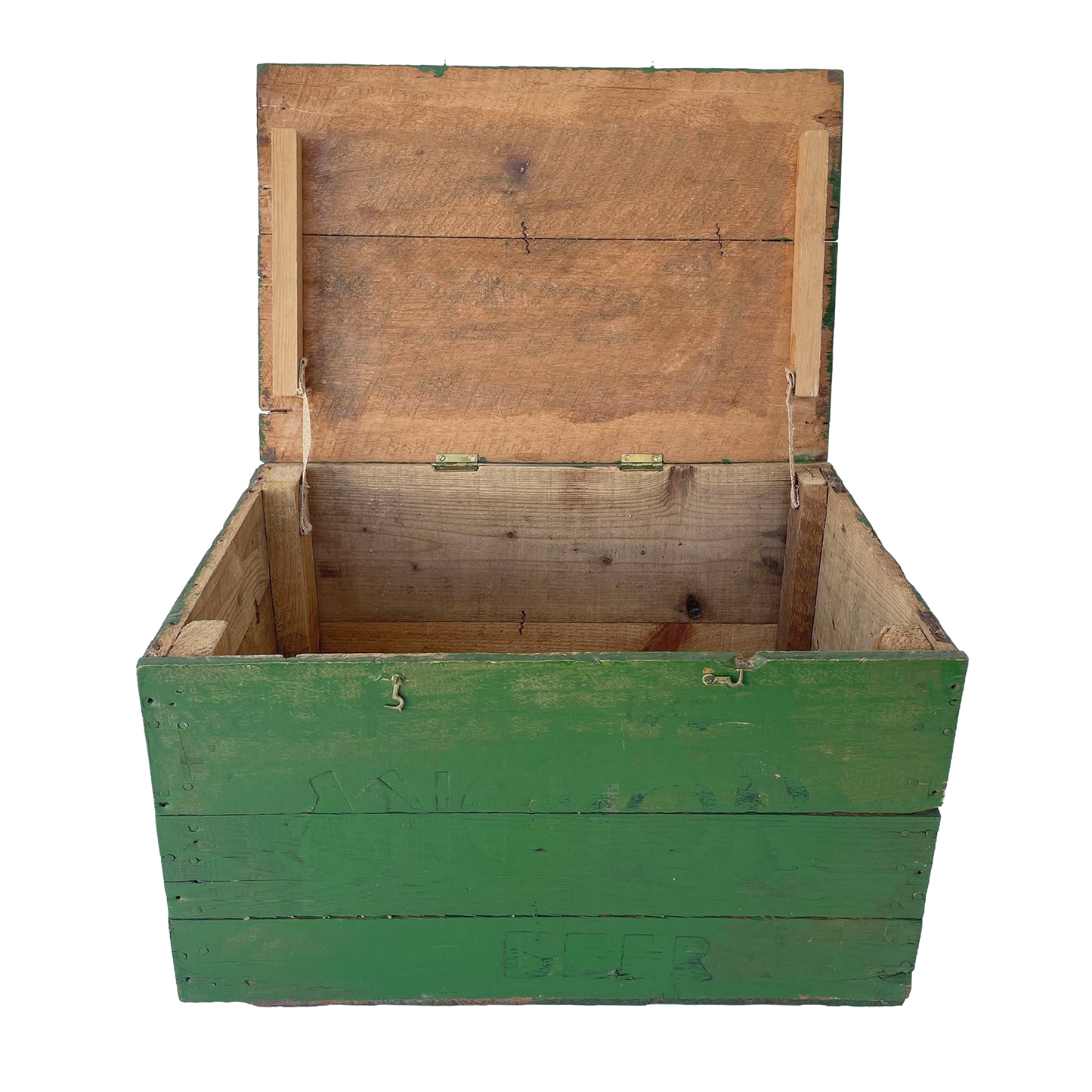 Lovely Green Wooden Storage Box