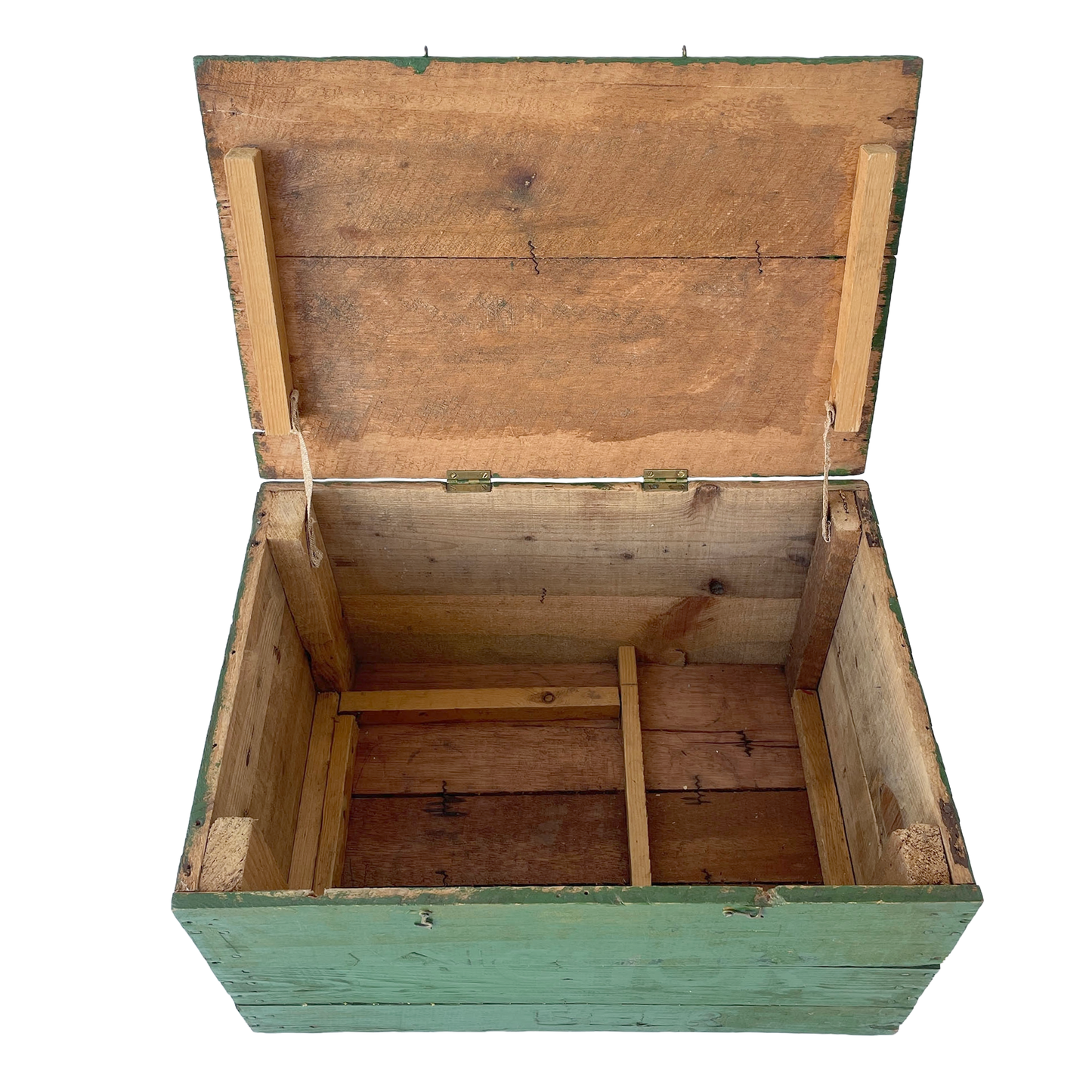 Lovely Green Wooden Storage Box