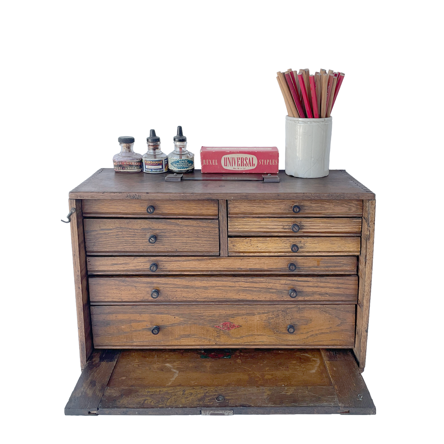 Fantastic 1930s Wooden Engineer’s Toolbox