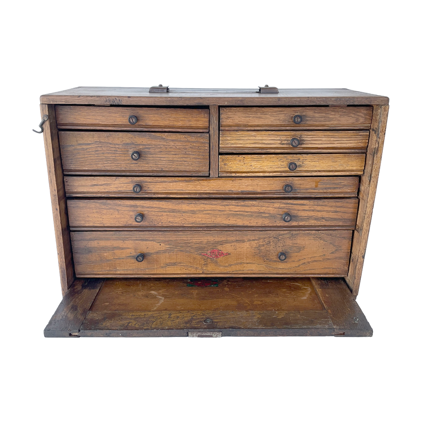 Fantastic 1930s Wooden Engineer’s Toolbox