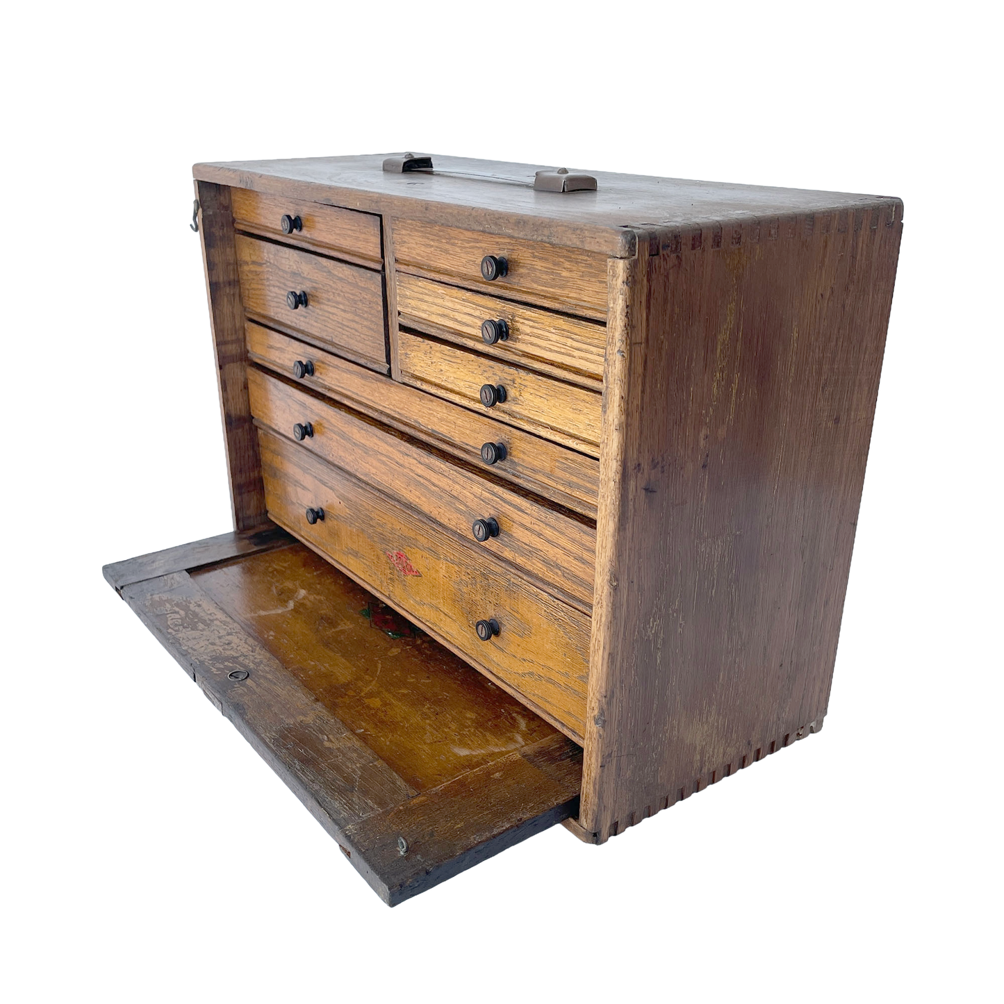 Fantastic 1930s Wooden Engineer’s Toolbox