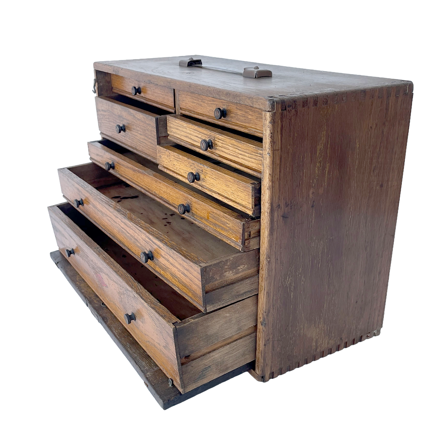 Fantastic 1930s Wooden Engineer’s Toolbox