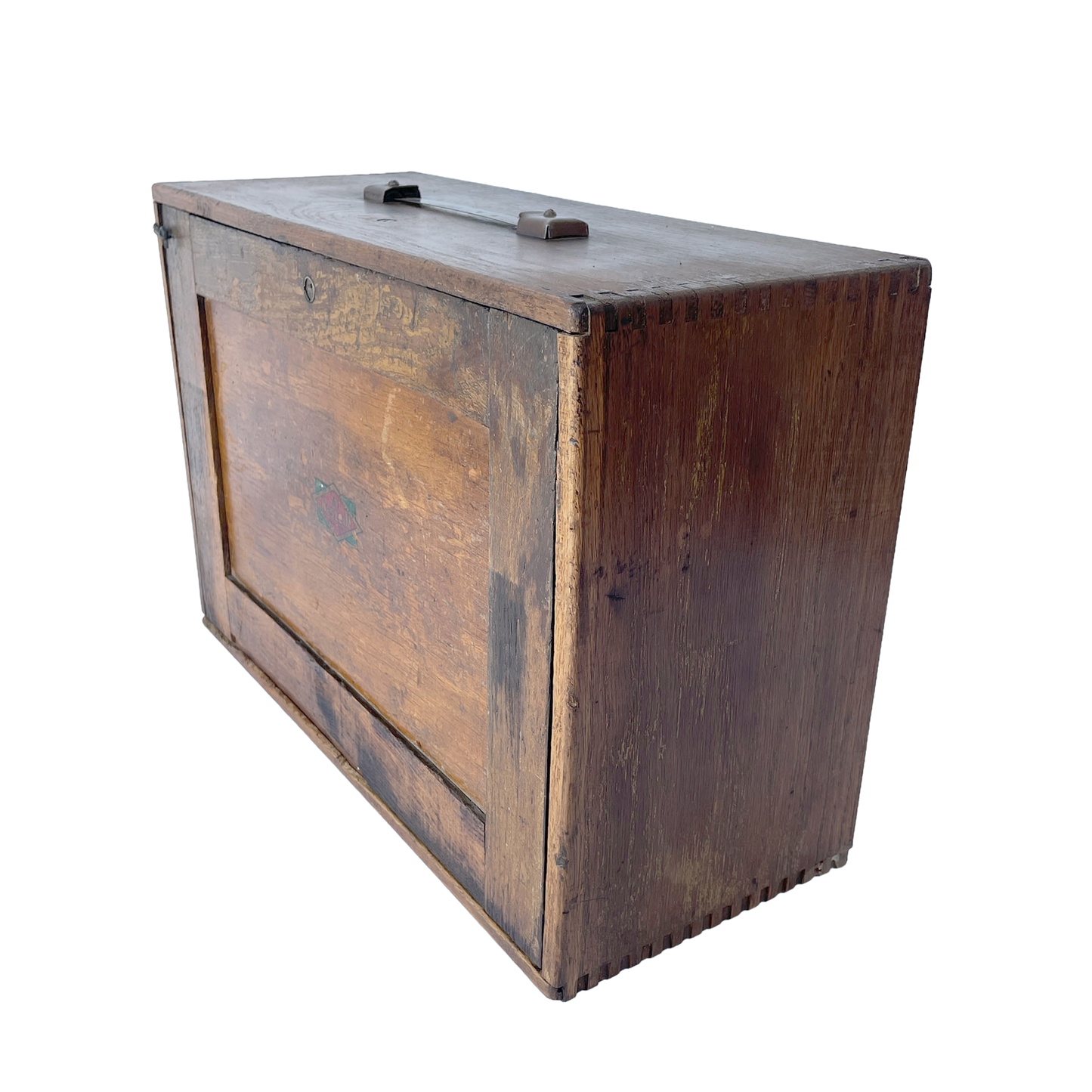 Fantastic 1930s Wooden Engineer’s Toolbox