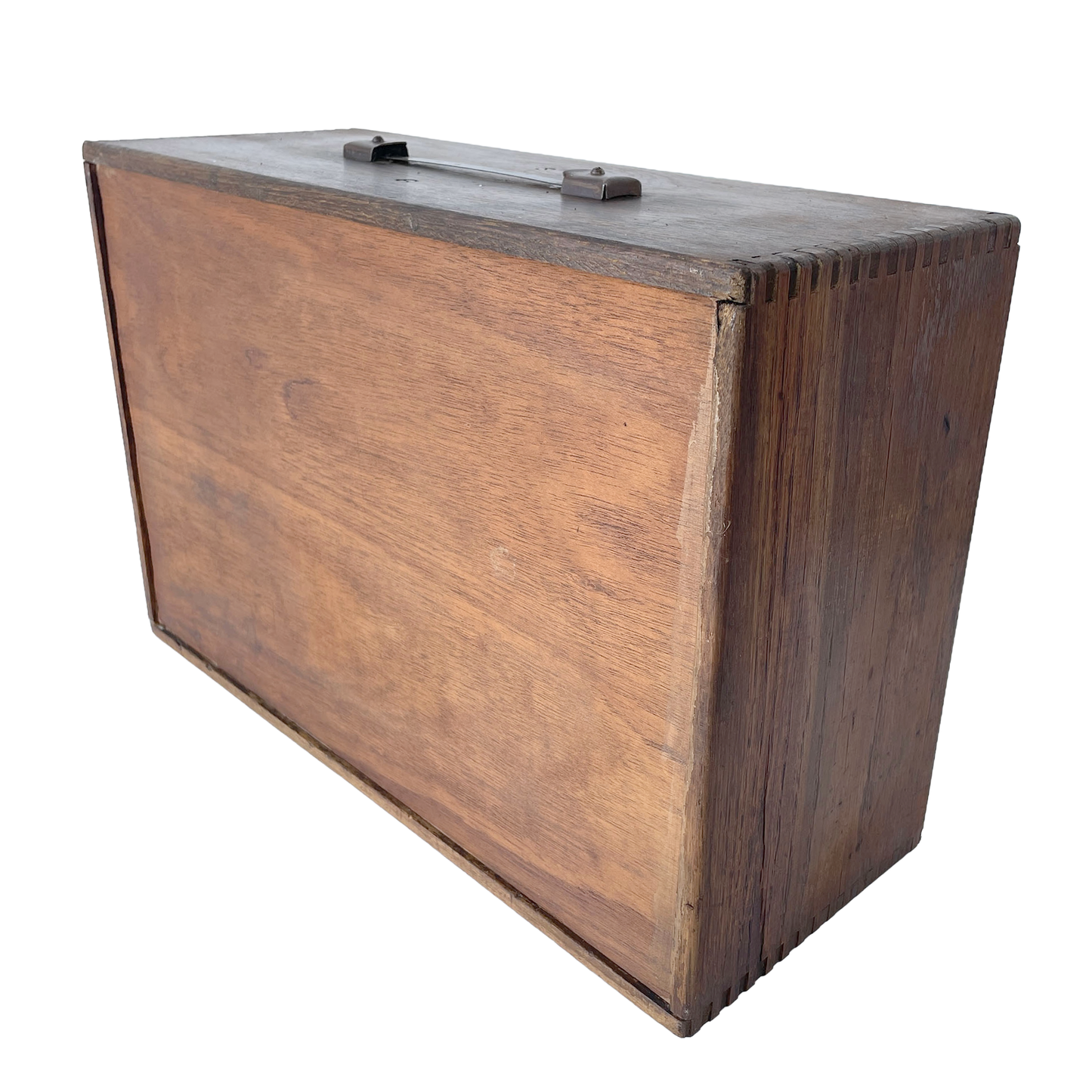Fantastic 1930s Wooden Engineer’s Toolbox