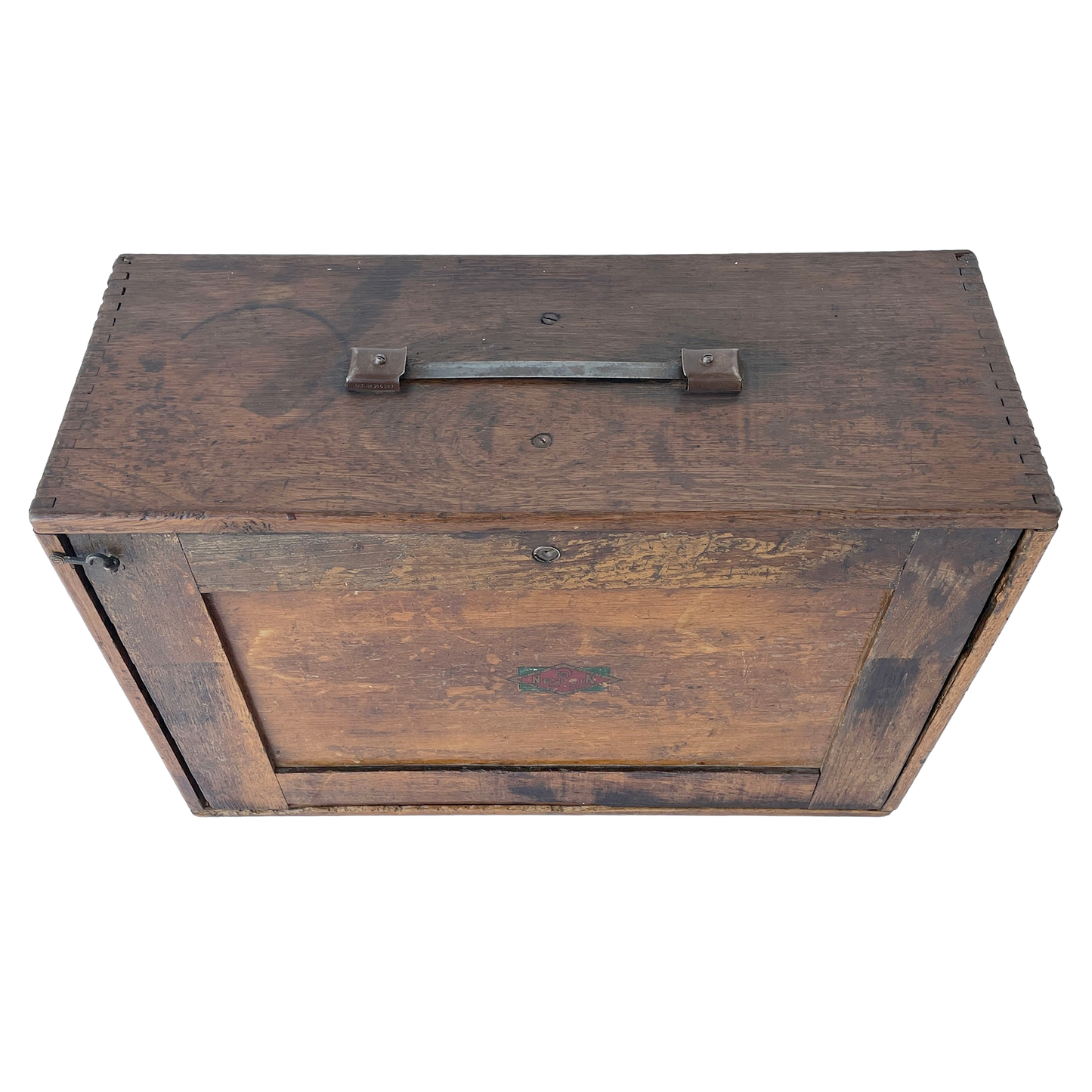 Fantastic 1930s Wooden Engineer’s Toolbox
