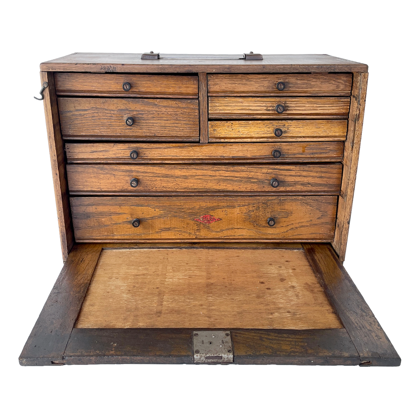 Fantastic 1930s Wooden Engineer’s Toolbox