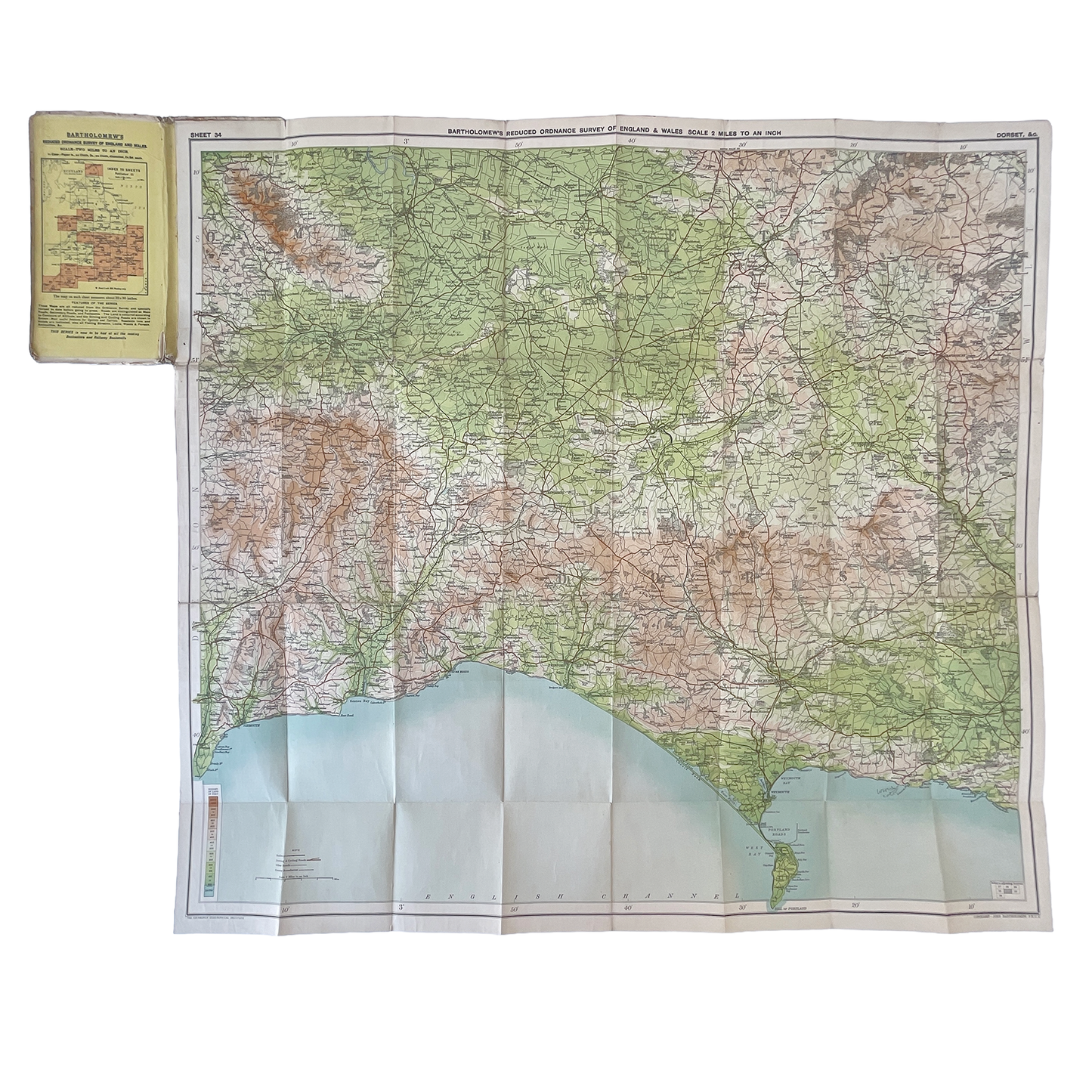 Early 20th Century Map of Dorset