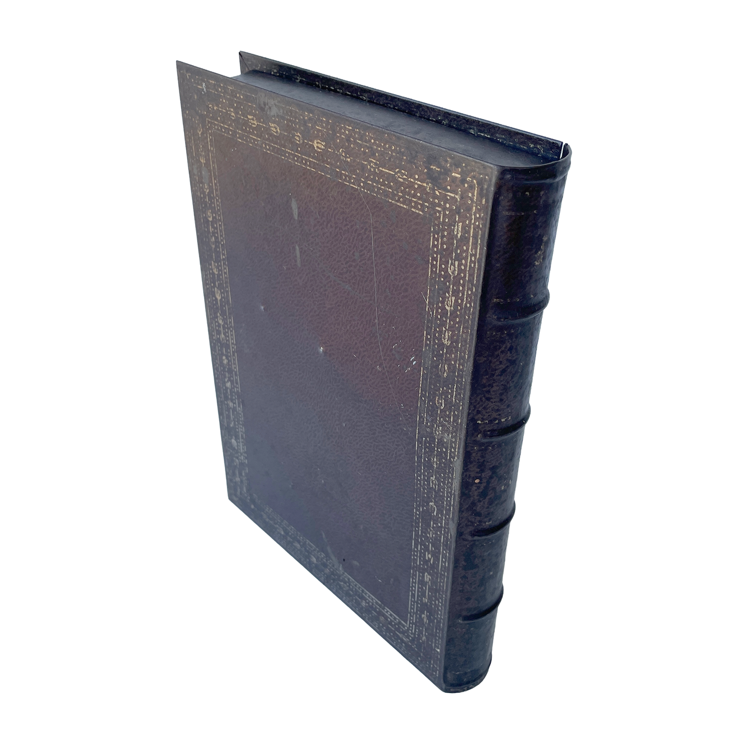 Early 20th Century Book Shaped Storage Tin