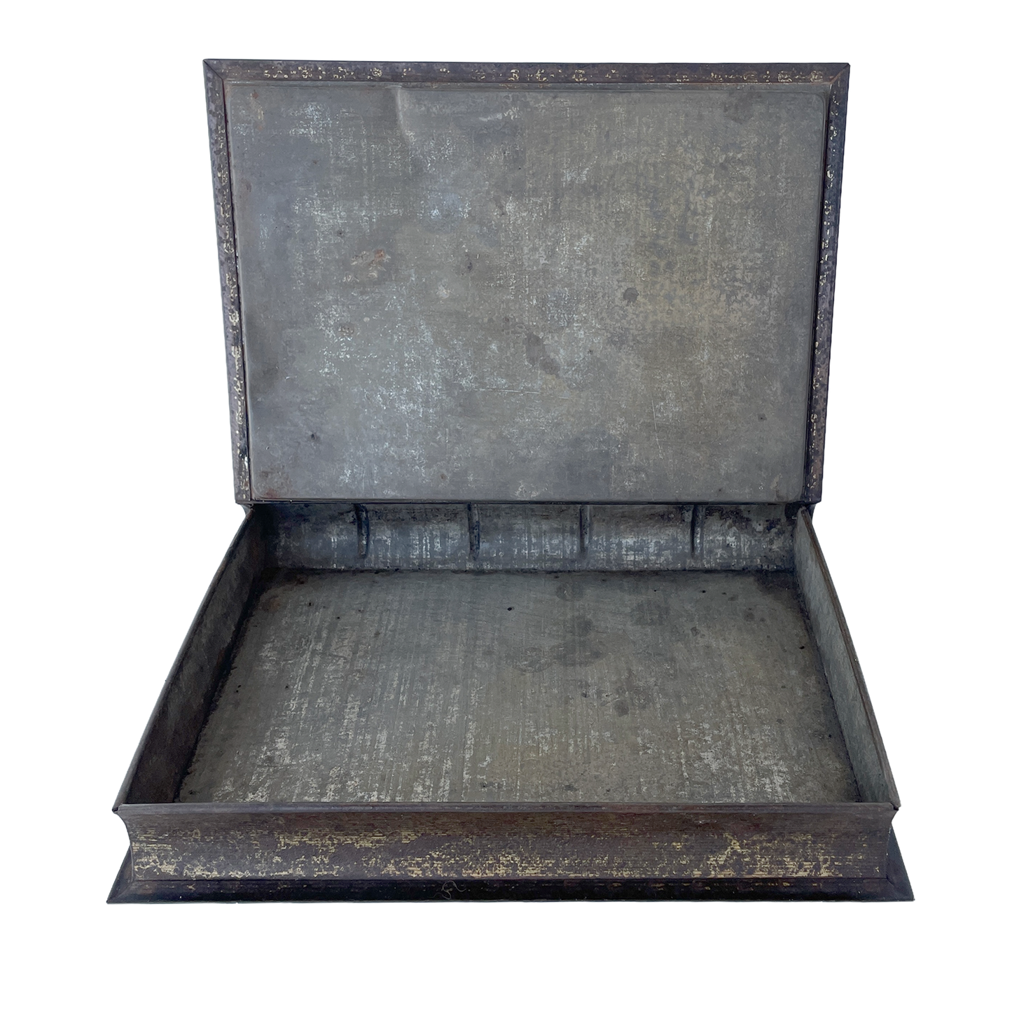 Early 20th Century Book Shaped Storage Tin