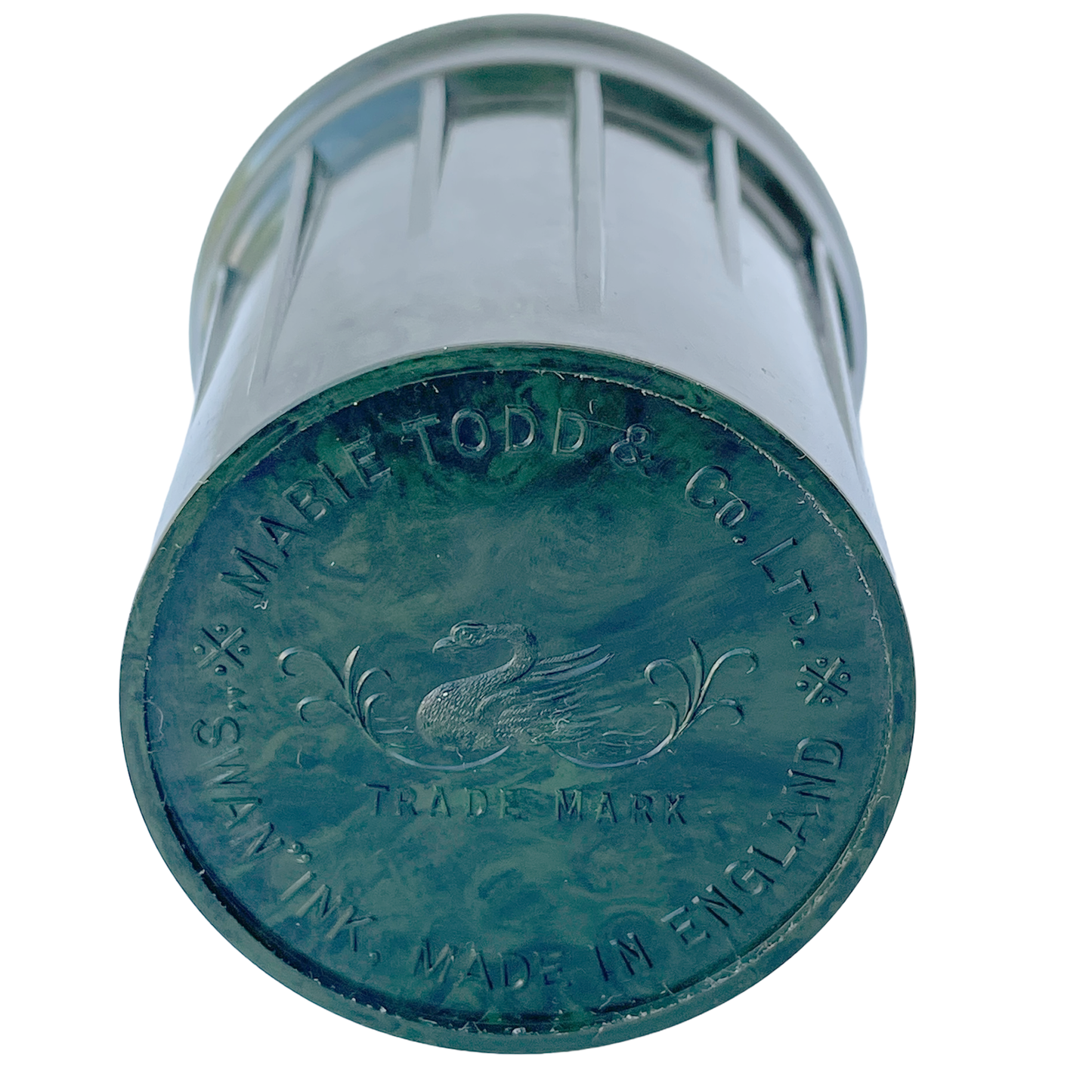 Stunning 1930s Bakelite Travelling Ink Bottle Case - Green