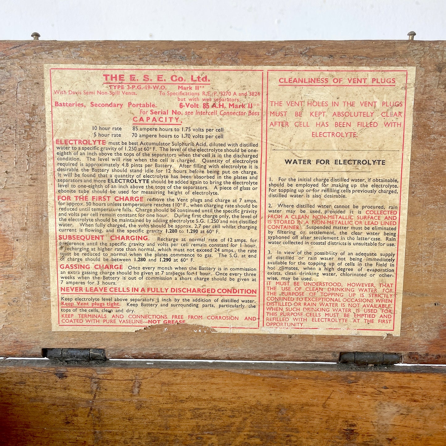 Fantastic WWII ‘NOT TO BE DROPPED’ Desktop Storage Box