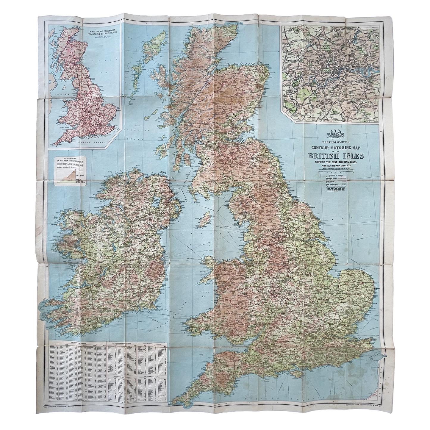 1924 Map of The British Isles