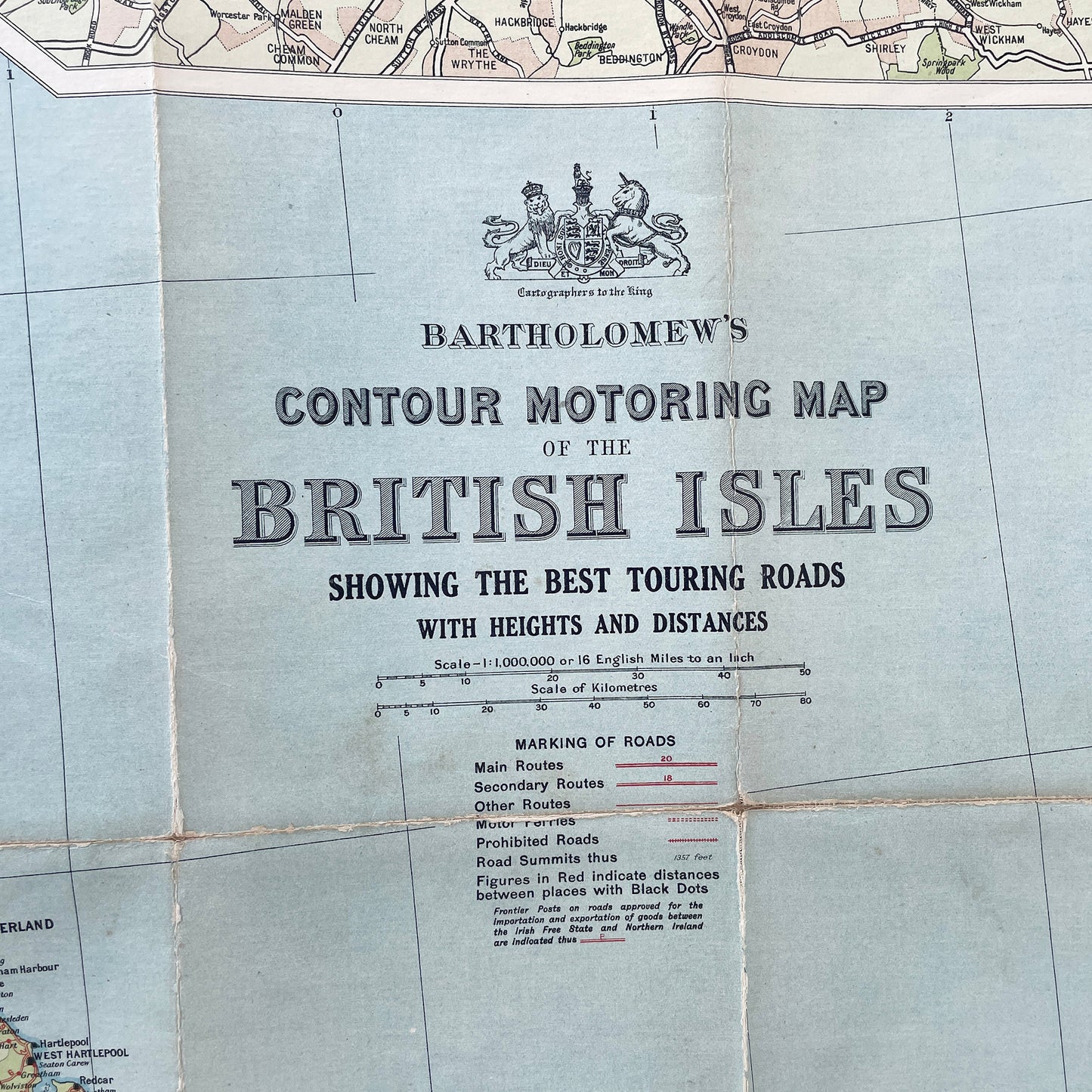 1924 Map of The British Isles