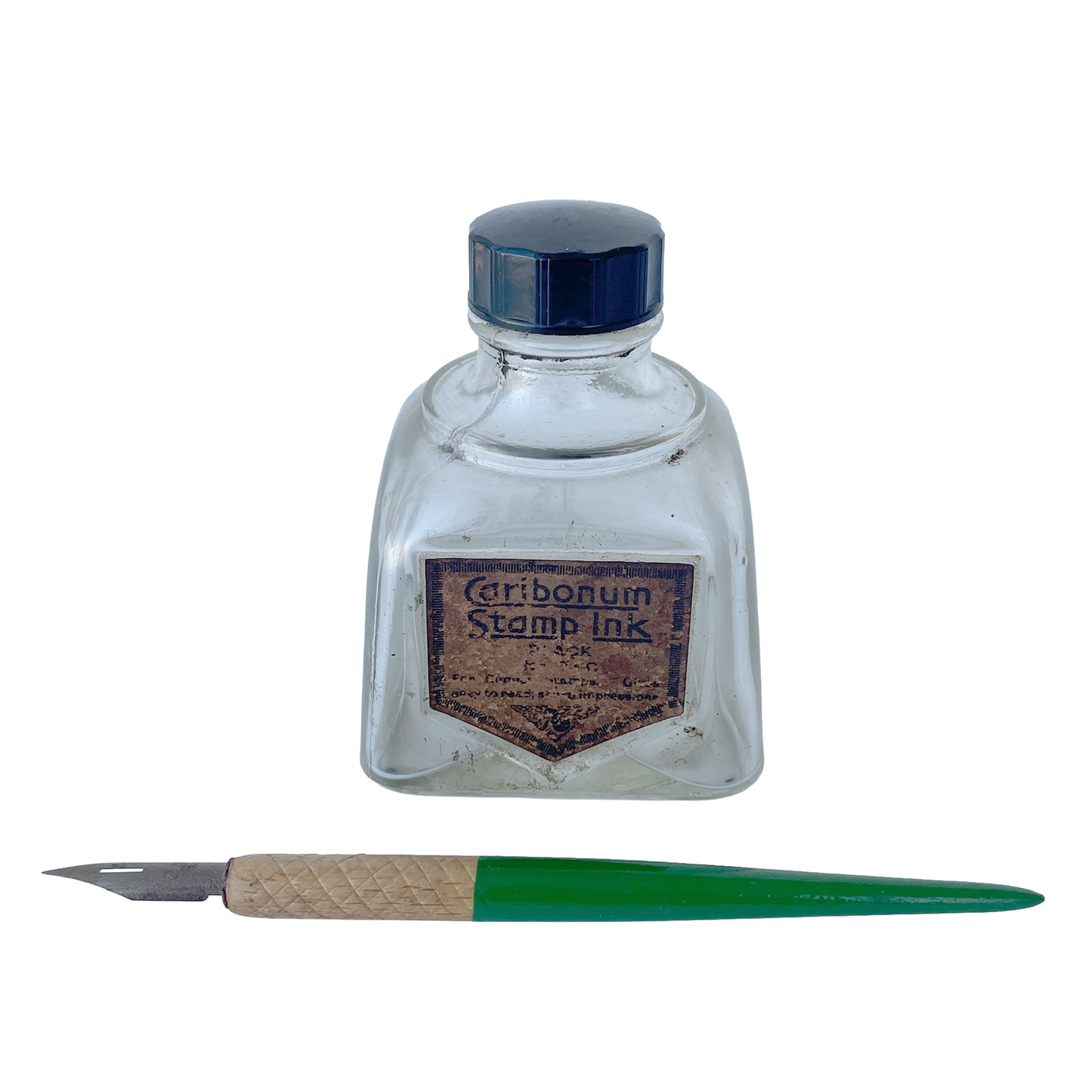 1930s Caribonum Stamp Ink Bottle