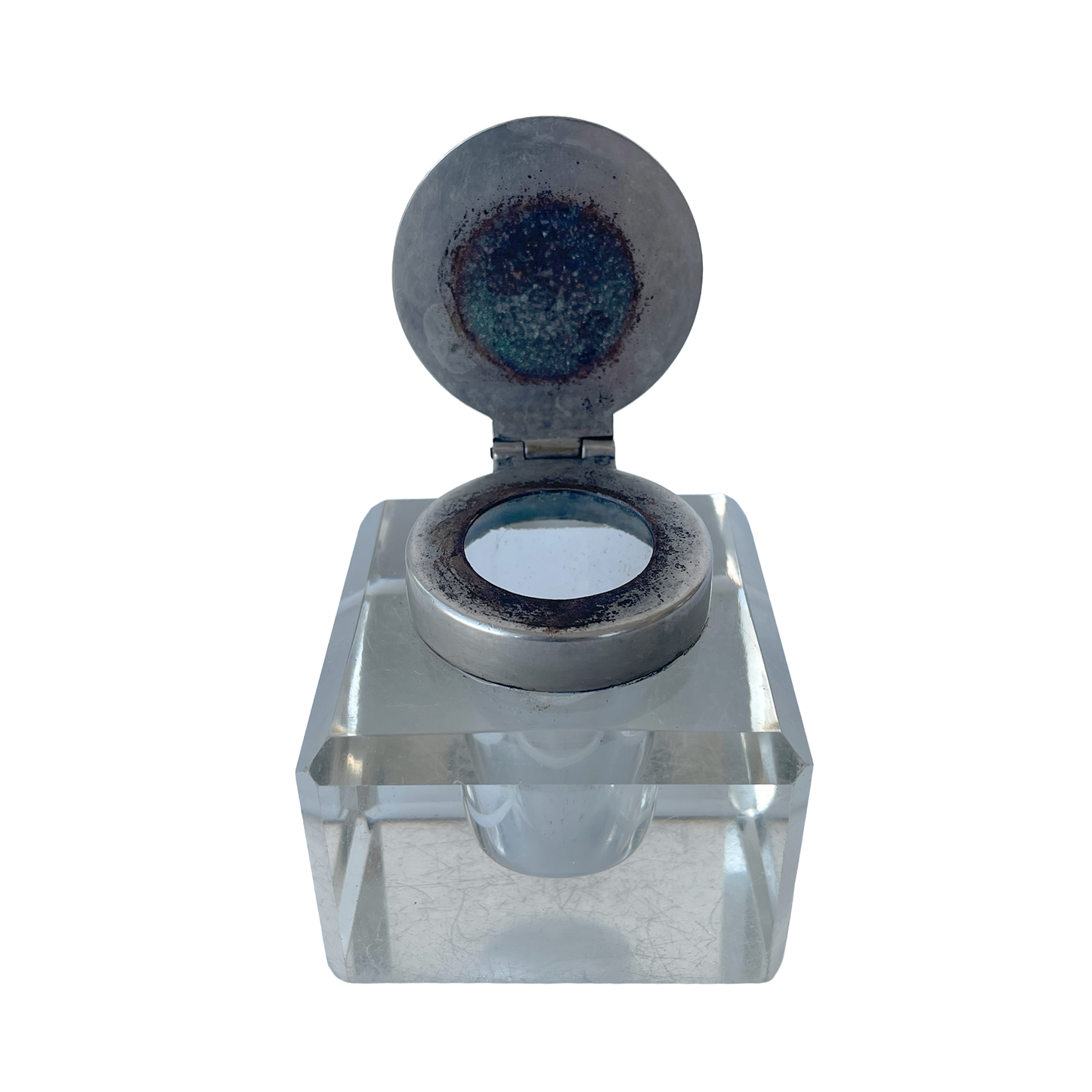 Early 20th Century Solid Glass Inkwell