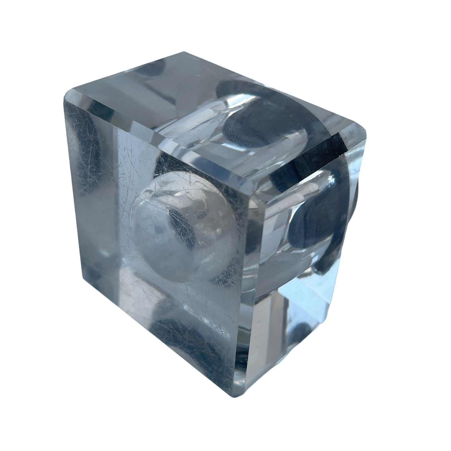 Early 20th Century Solid Glass Inkwell