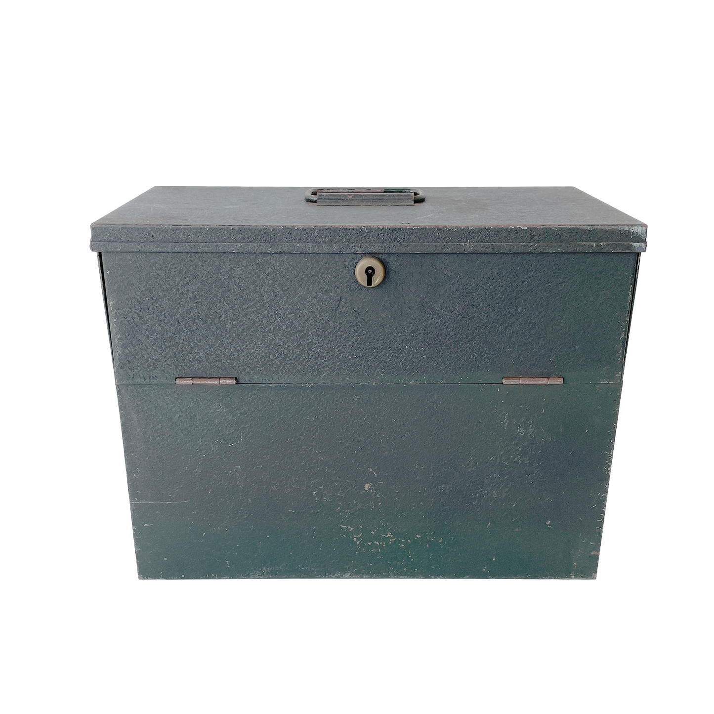 1940s Metal Desktop Storage Box