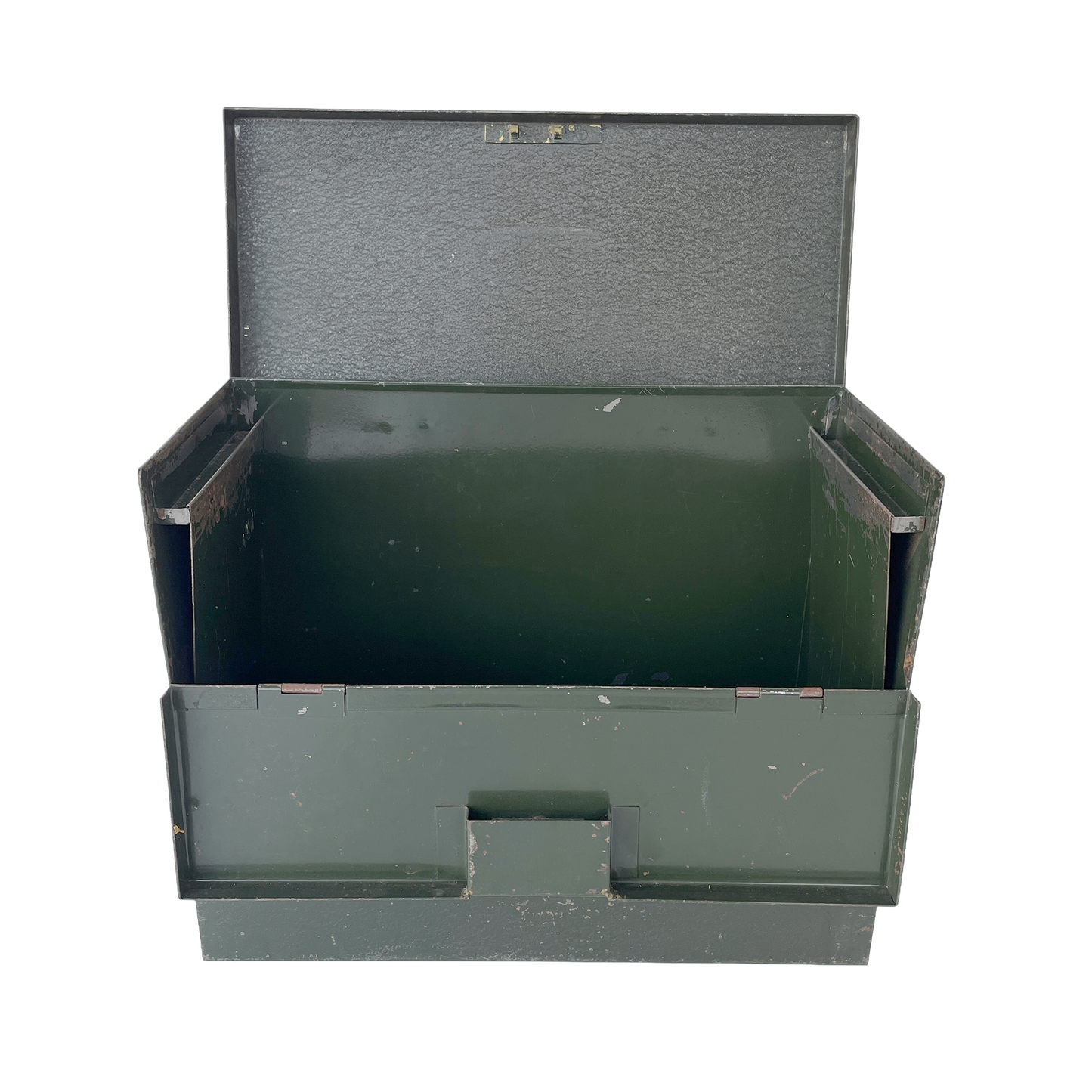 1940s Metal Desktop Storage Box