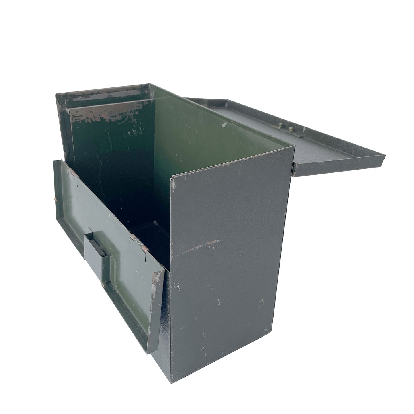 1940s Metal Desktop Storage Box