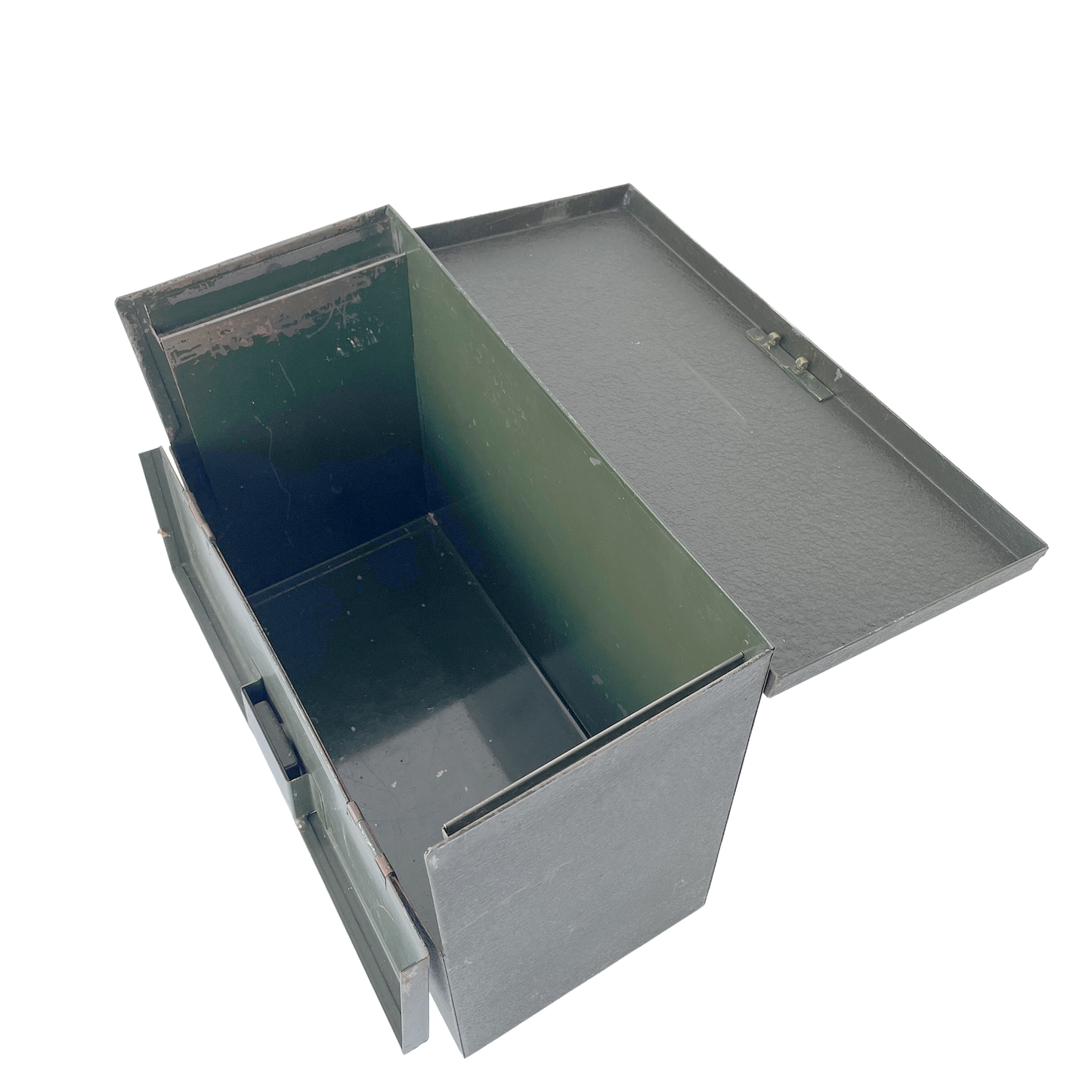 1940s Metal Desktop Storage Box