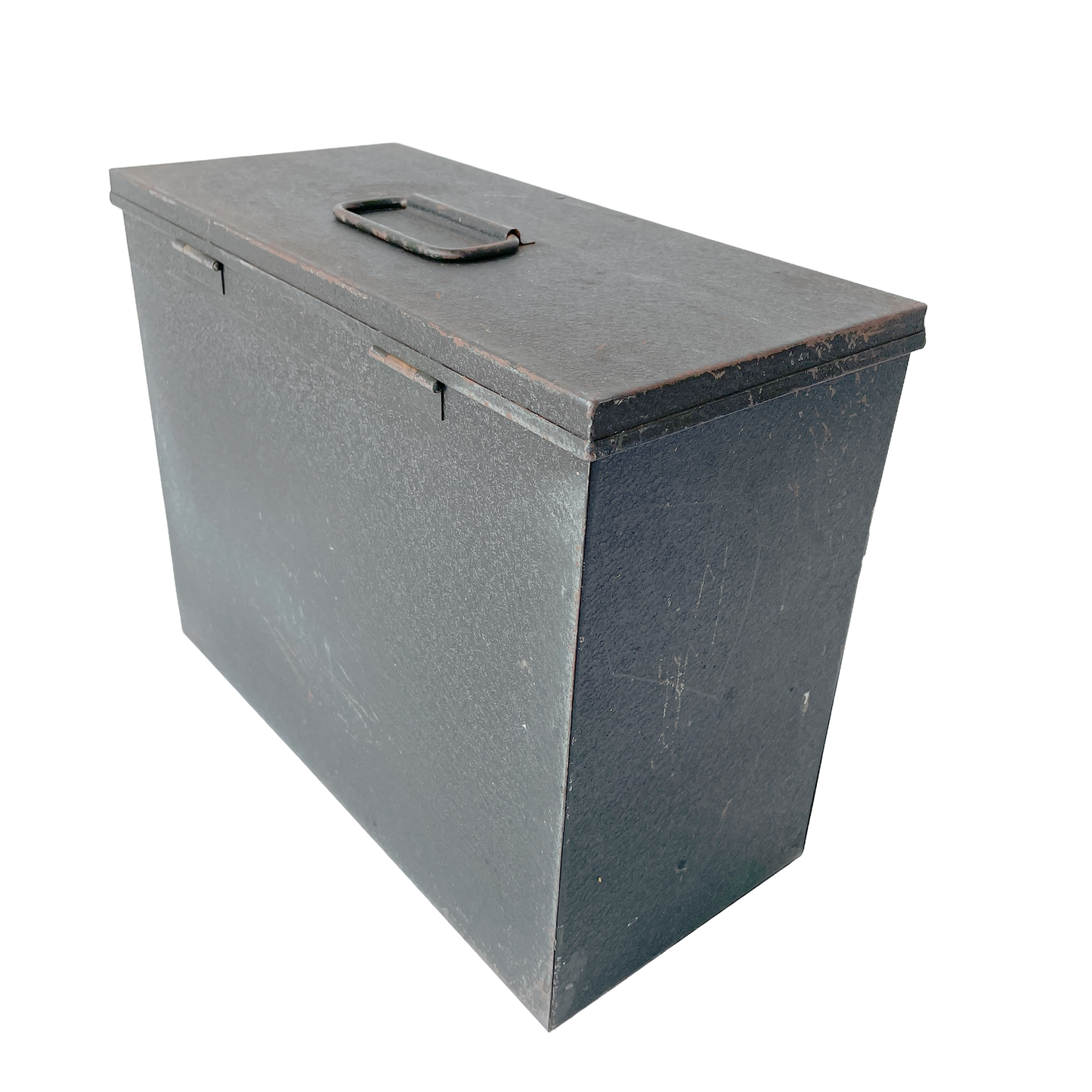 1940s Metal Desktop Storage Box