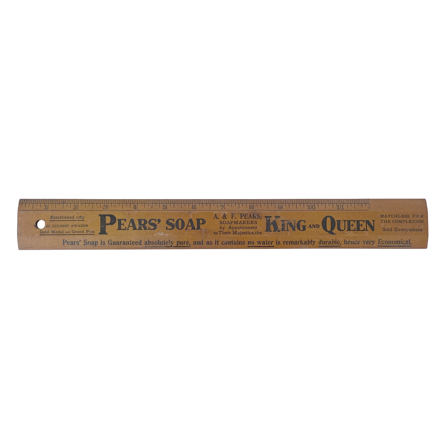 1913 Pear’s Soap Advertising Ruler