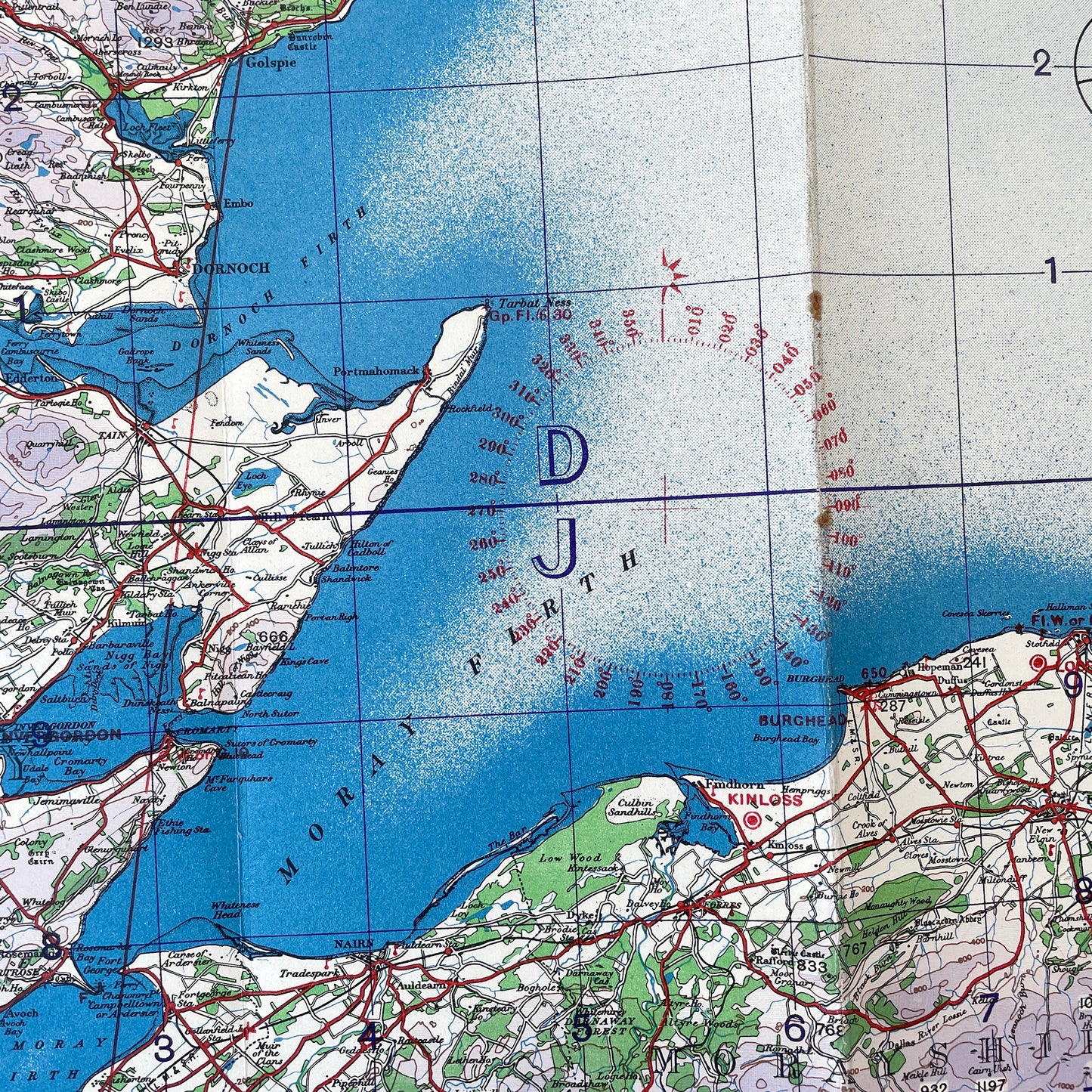 1943 War Office Map of Scotland - North