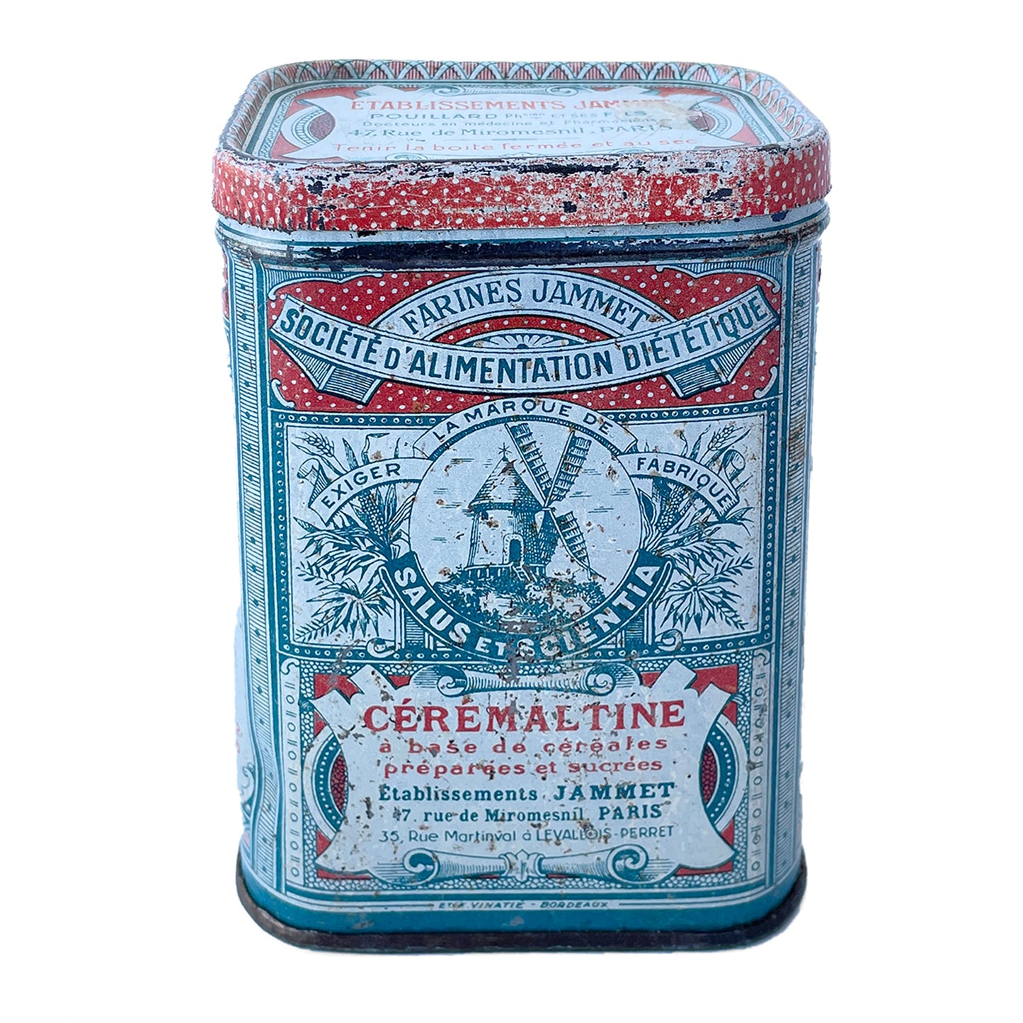 Load image into Gallery viewer, Beautiful Early 20th Century French Storage Tin – ‘Cérémaltine’ - Sukie

