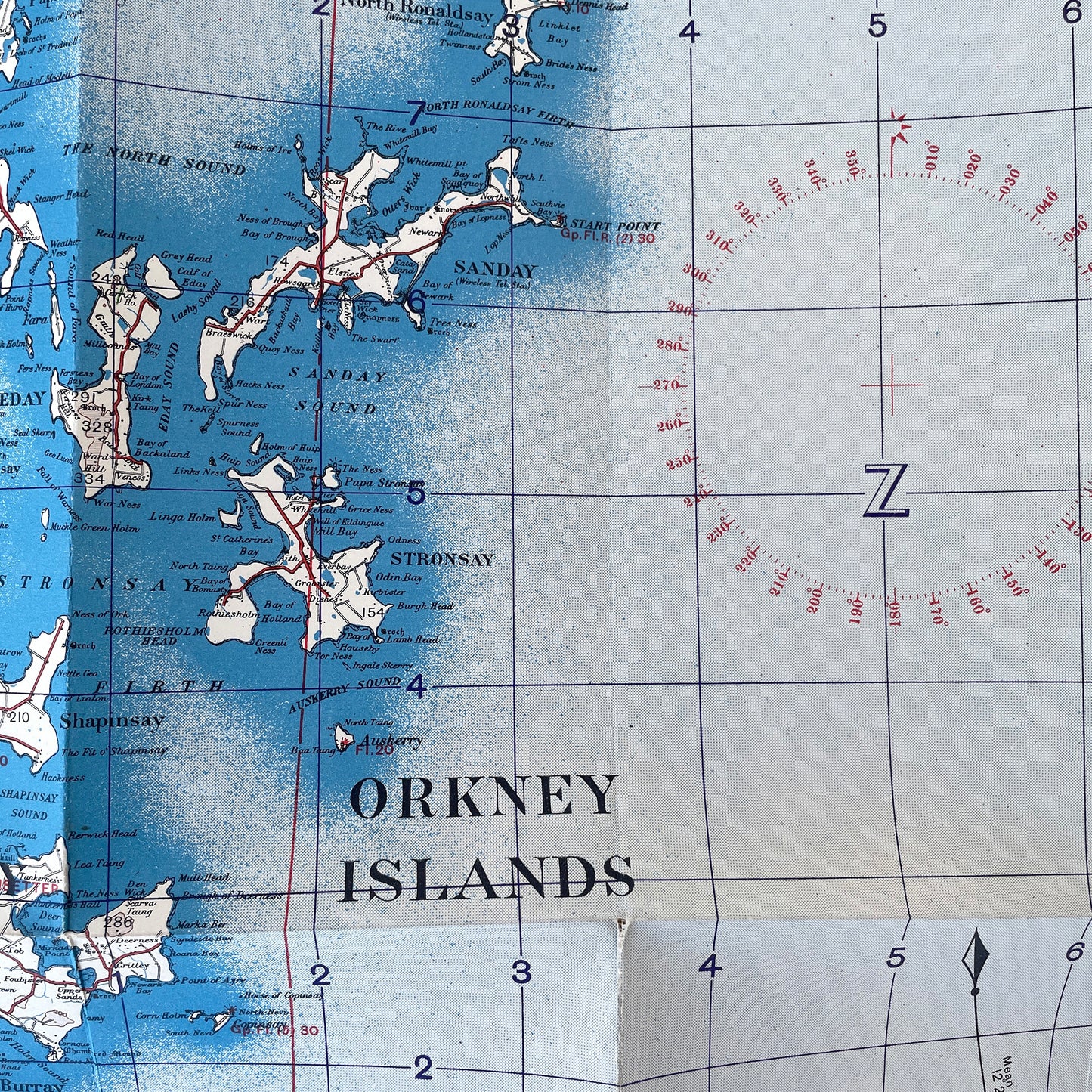 1943 War Office Map of The Orkneys