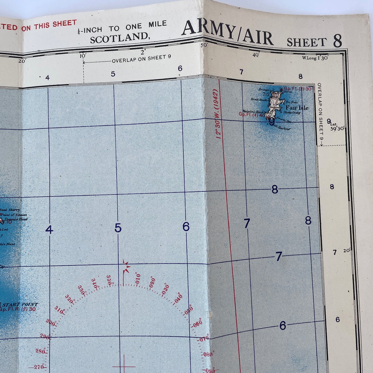 1943 War Office Map of The Orkneys