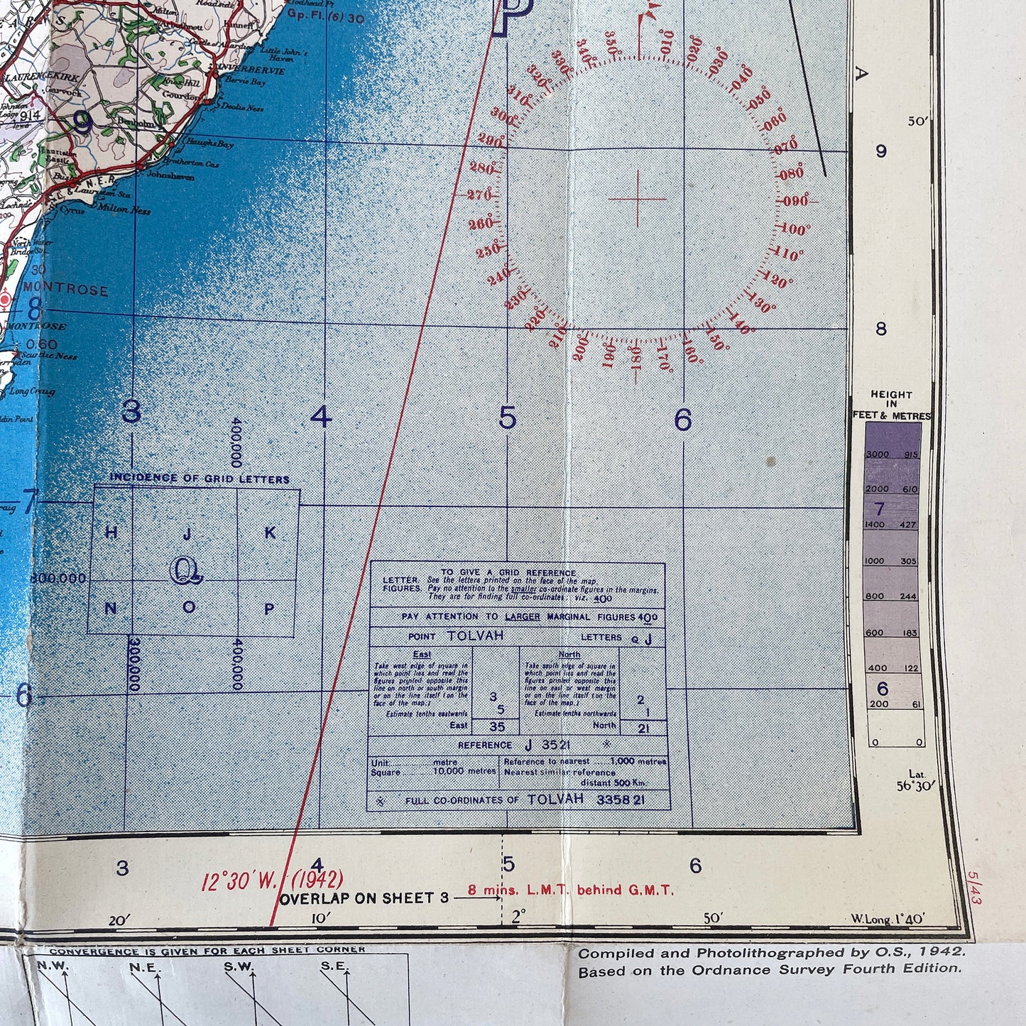 1943 War Office Map of The Eastern Highlands
