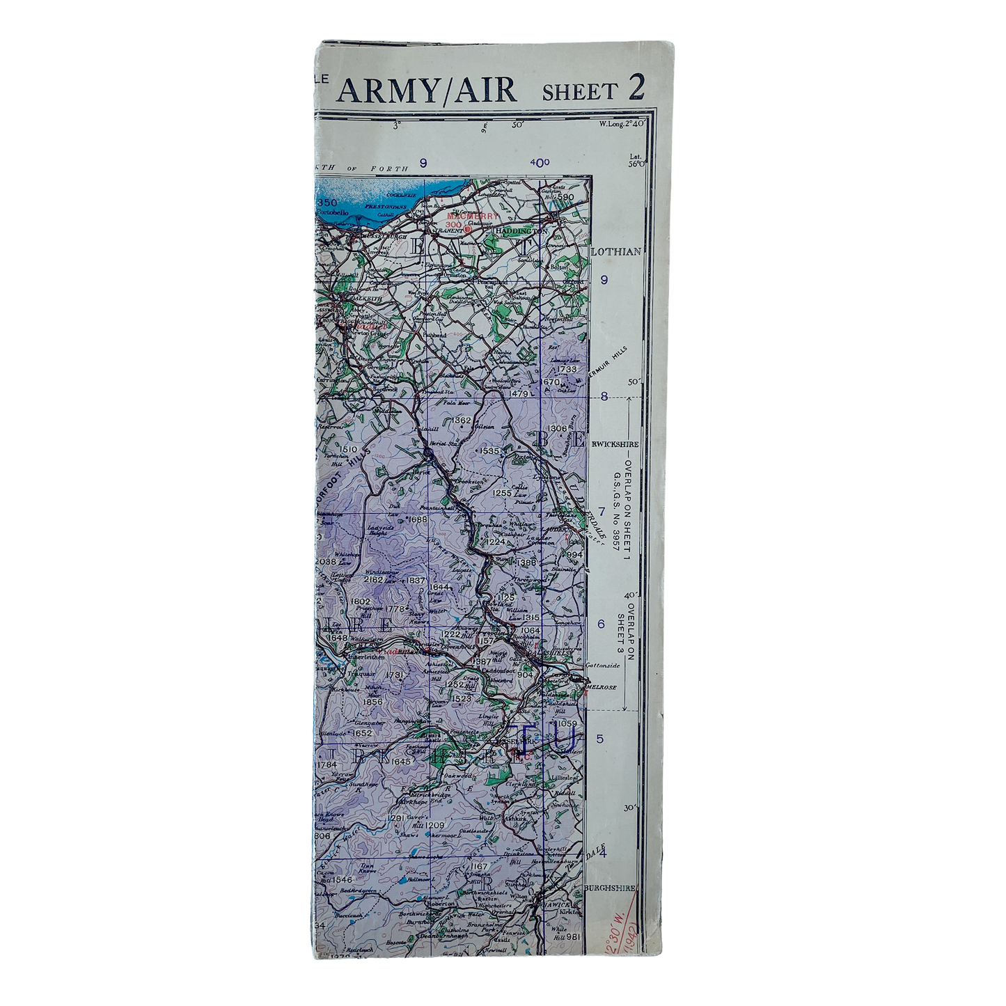 1943 War Office Map of Scotland – South West