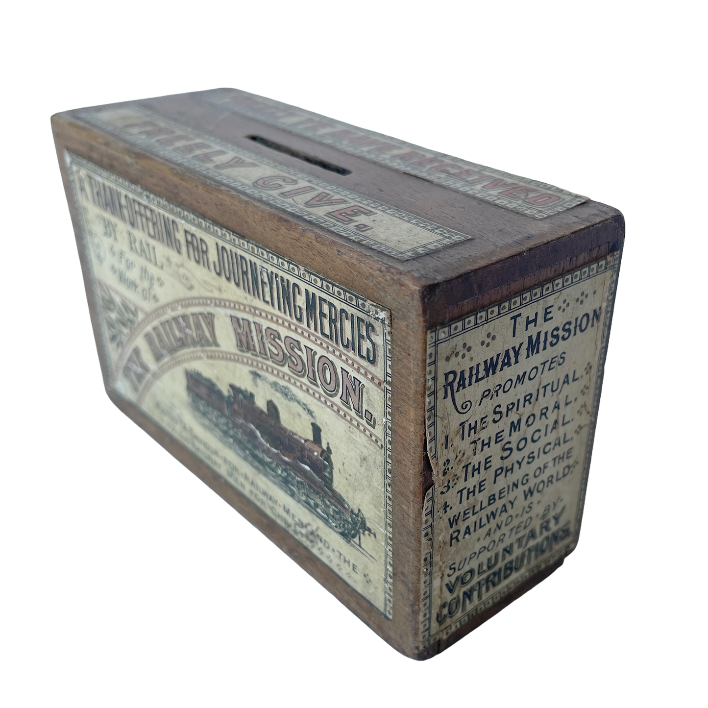 Early 20th Century ‘The Railway Mission’ Collection Box
