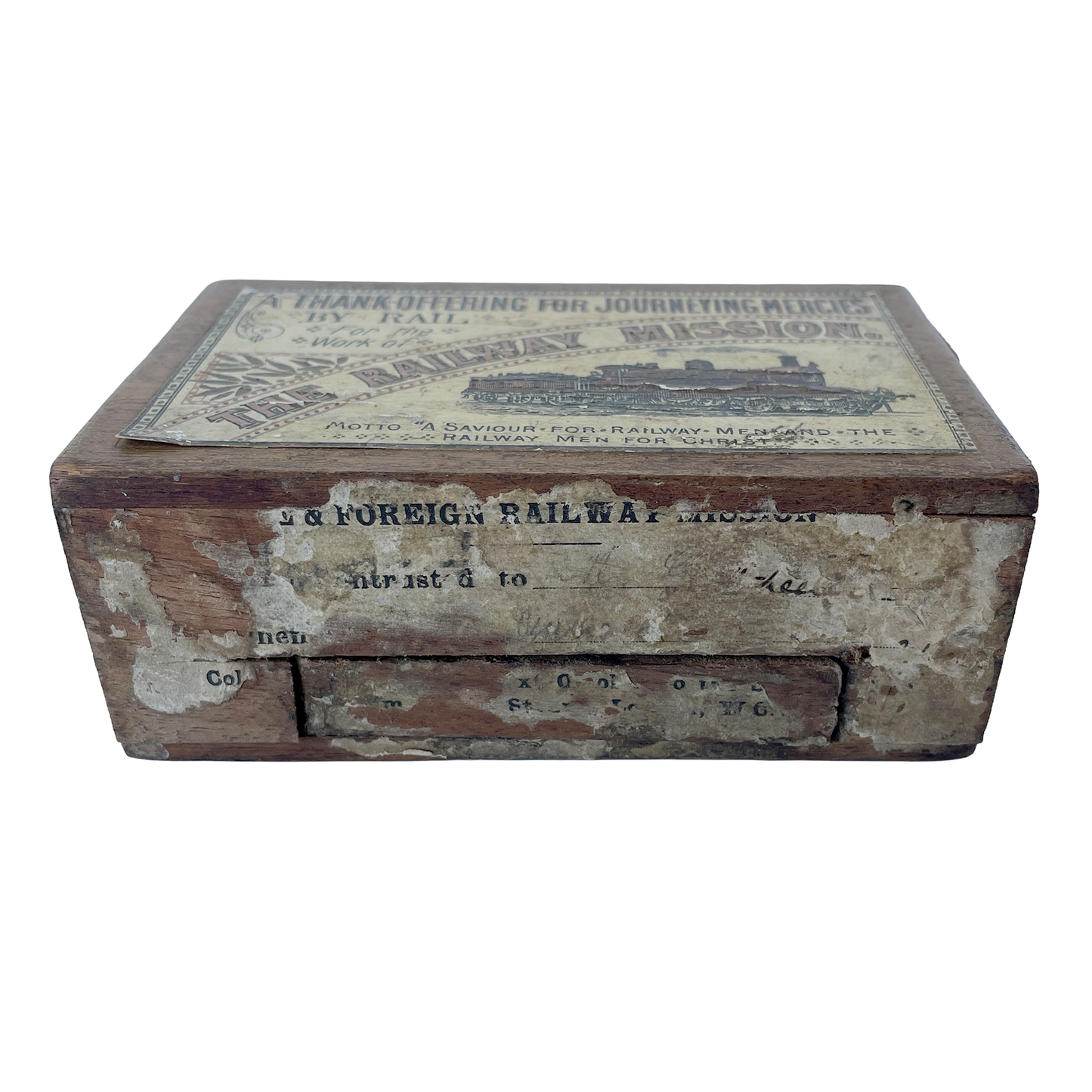 Early 20th Century ‘The Railway Mission’ Collection Box