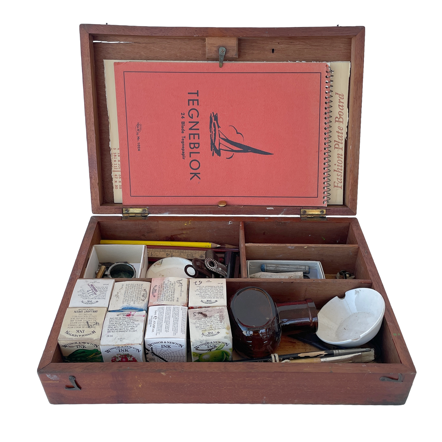 Fantastic Box of Vintage Art Supplies
