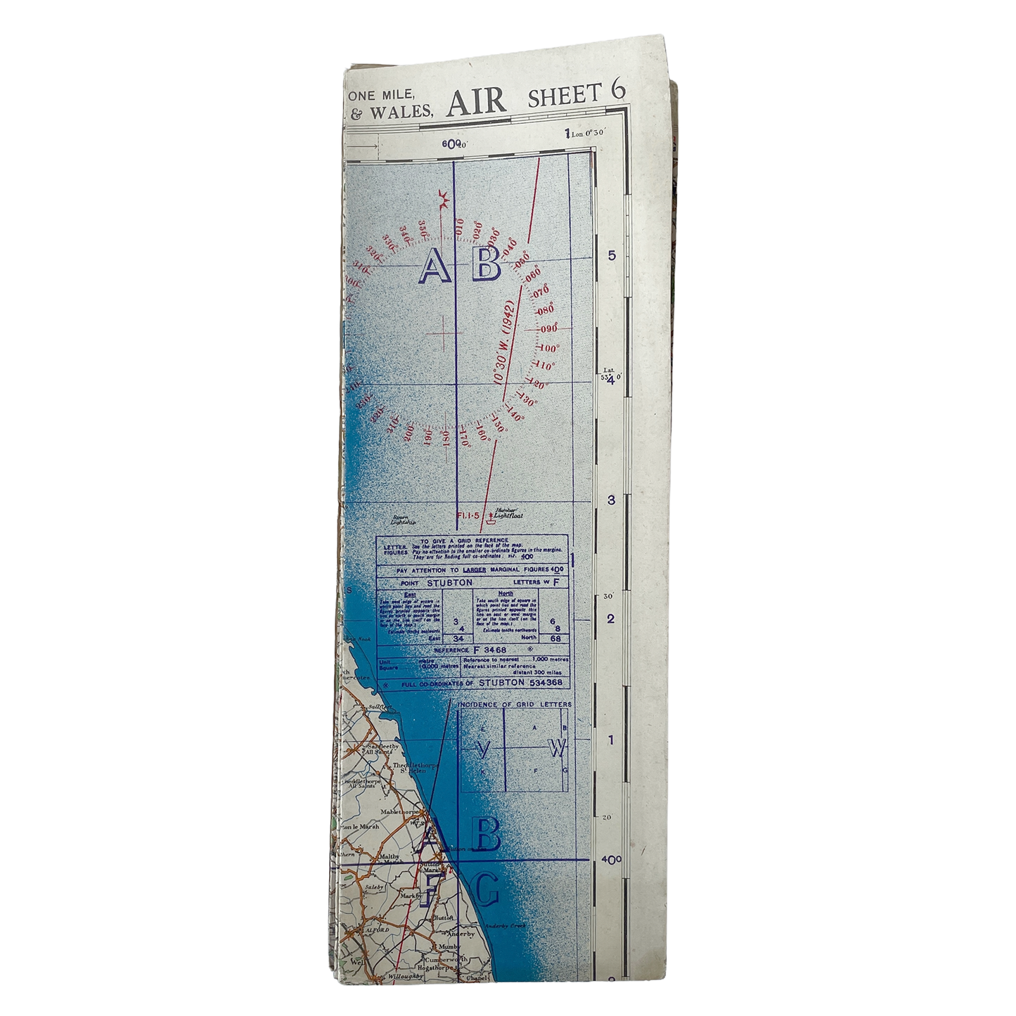 1942 War Office Map of the North Midlands & Lincolnshire – Sheet 6