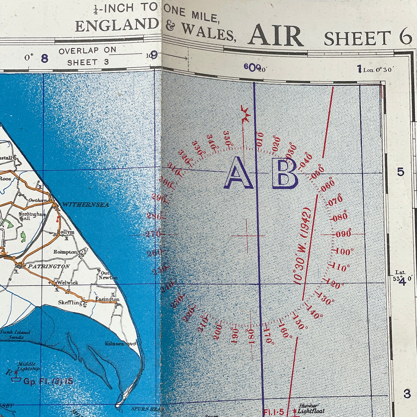 1942 War Office Map of the North Midlands & Lincolnshire – Sheet 6