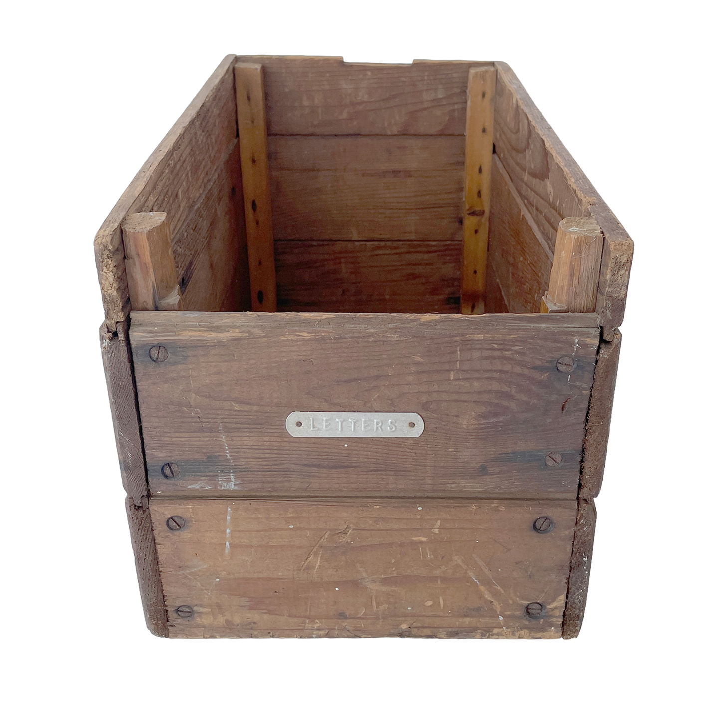 Vintage Wooden ‘Letters’ Storage Box