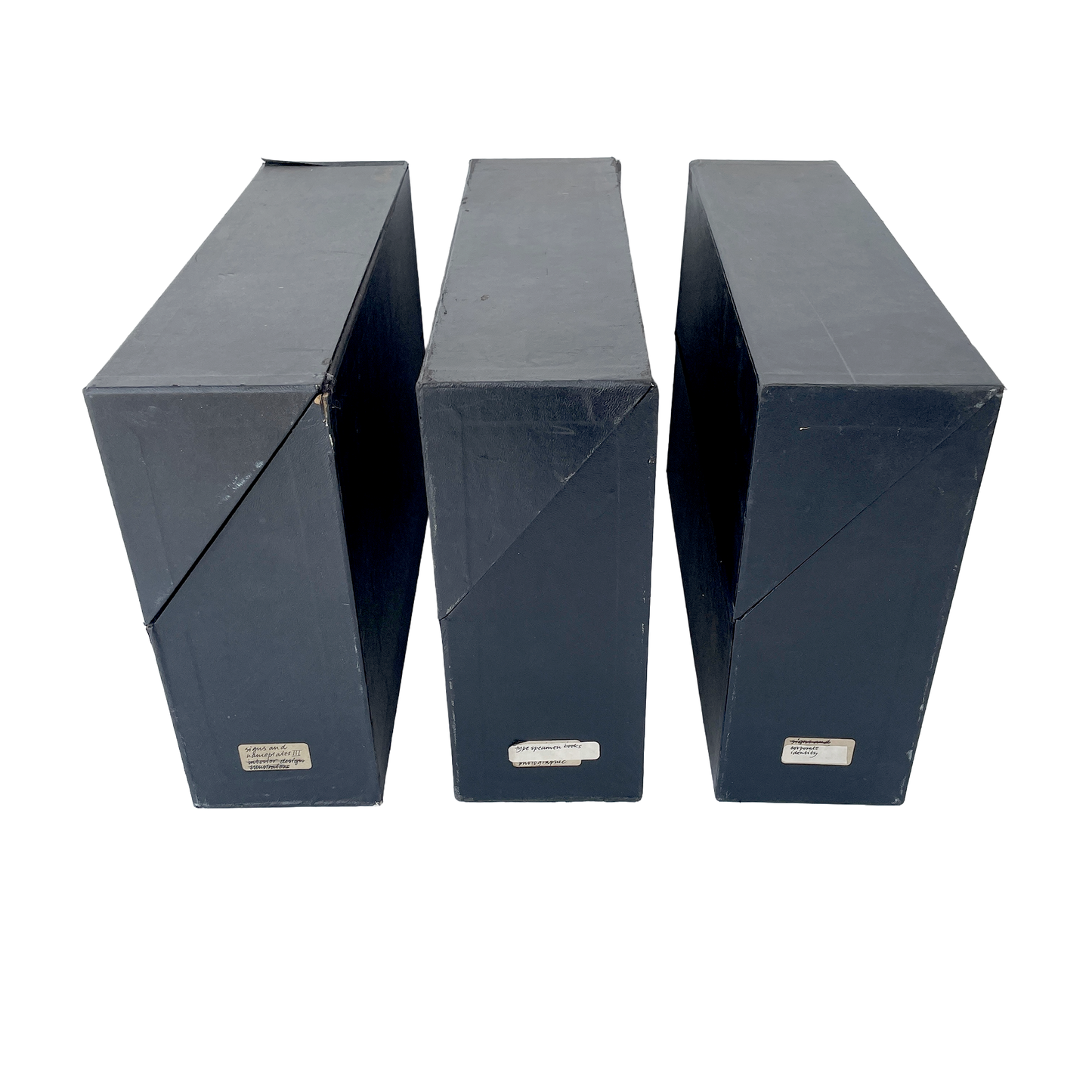 Set of 3 Vintage Document Boxes/Desktop Storage