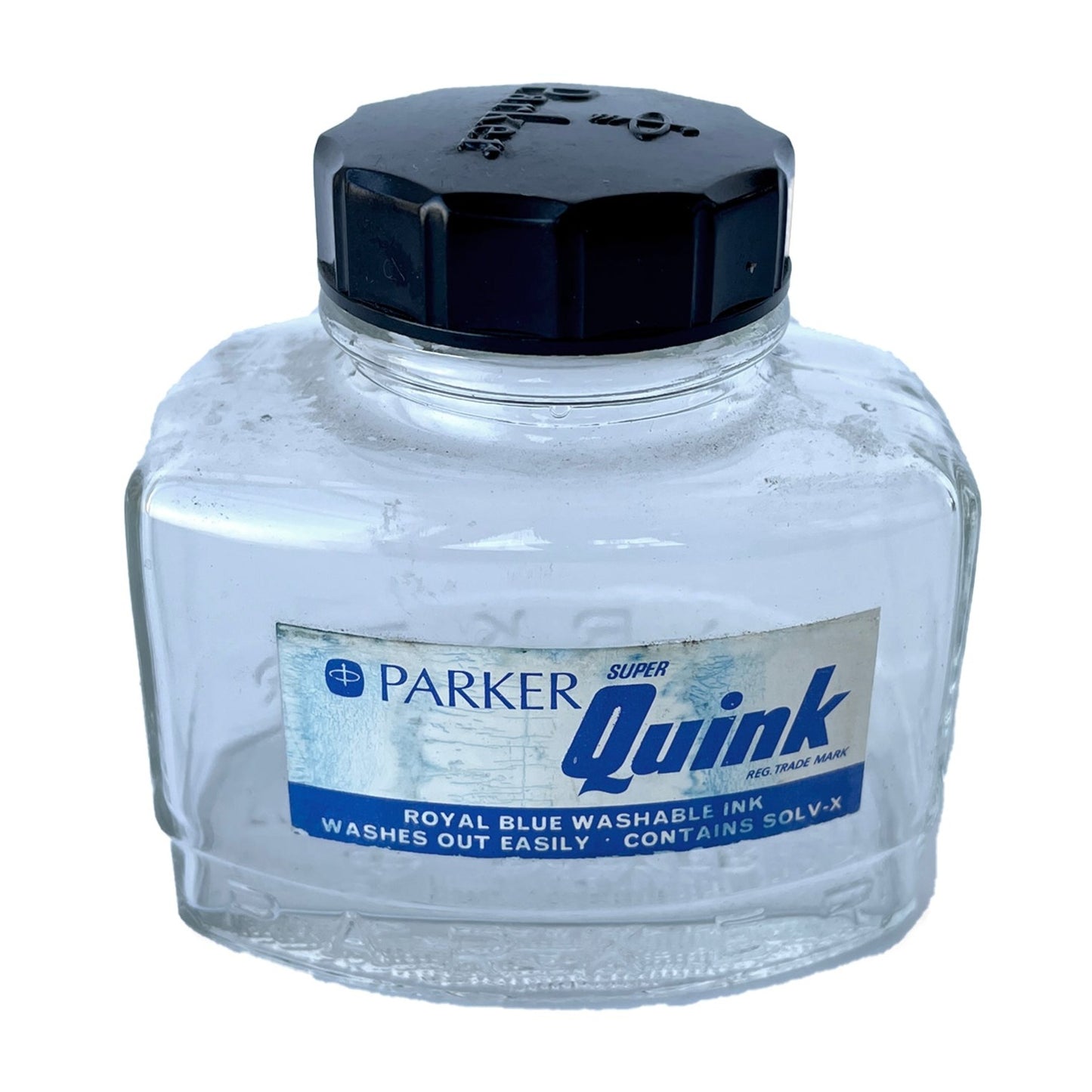 Load image into Gallery viewer, Vintage Quink Ink Bottle – Large – Royal Blue - Sukie
