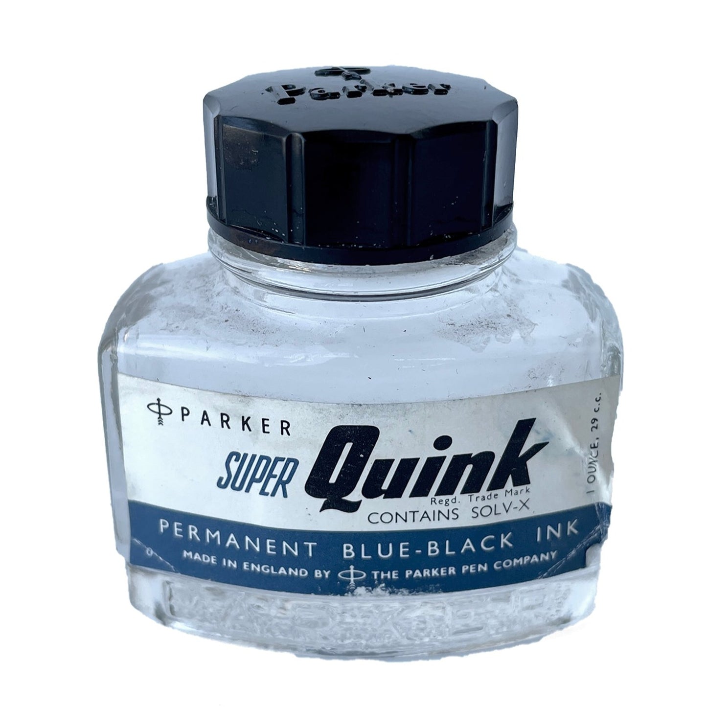 Vintage Quink Ink Bottle – Small Blue-Black Ink - Sukie