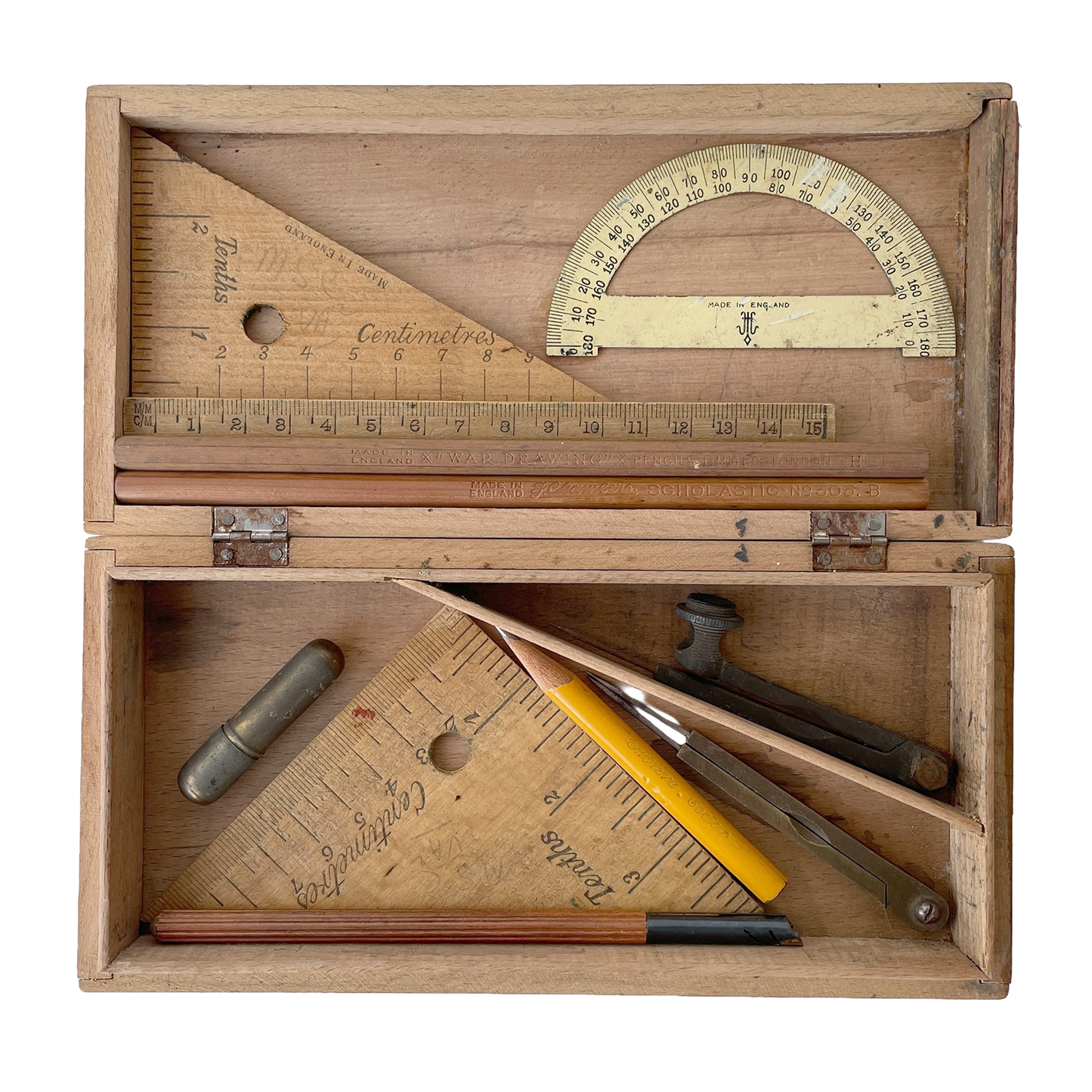 1940s Geometry Drawing Set