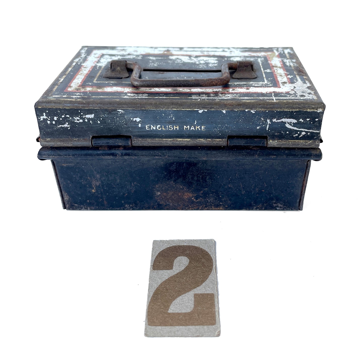 Load image into Gallery viewer, Early 20th Century Metal Cash Box – Option 2 –Small - Sukie
