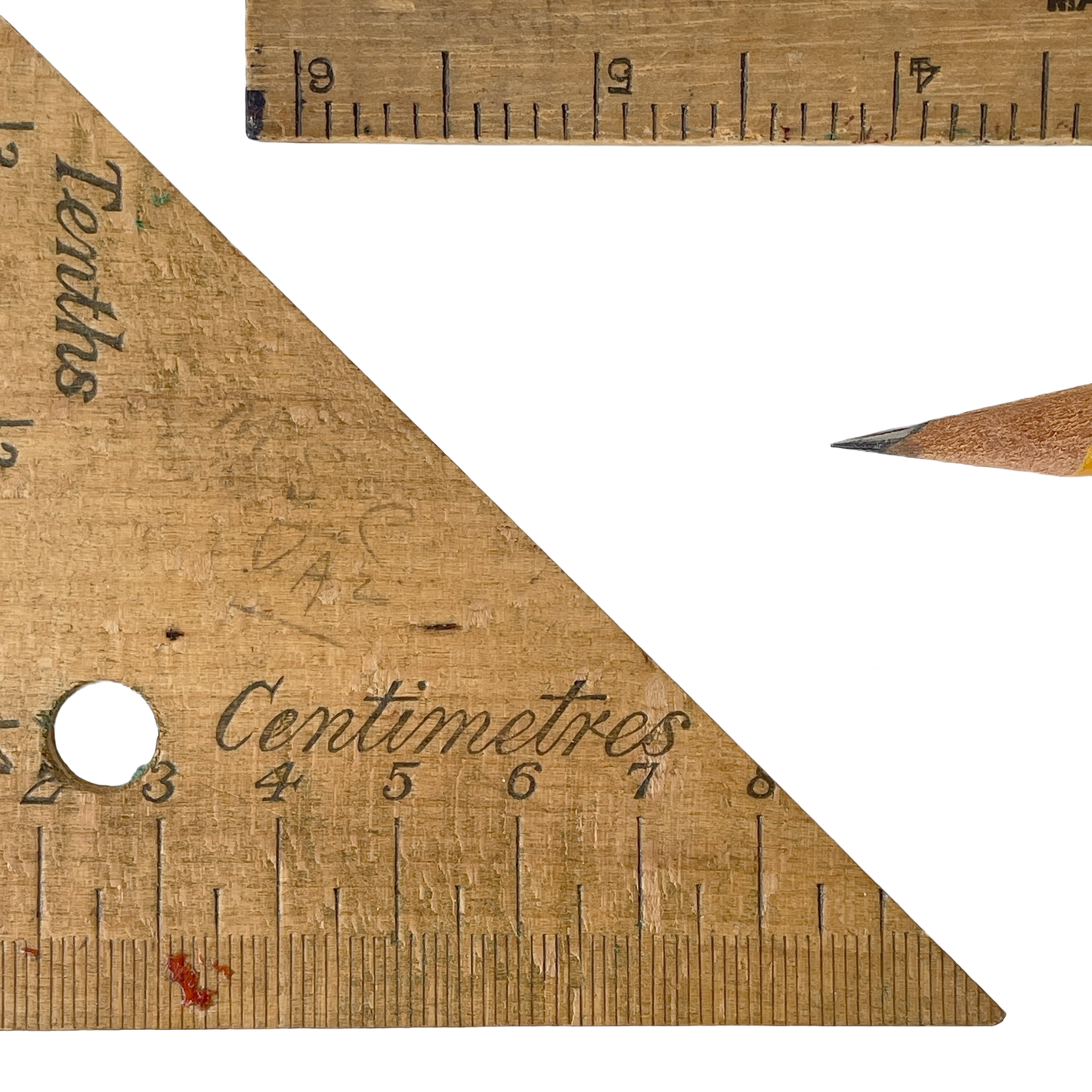 1940s Geometry Drawing Set