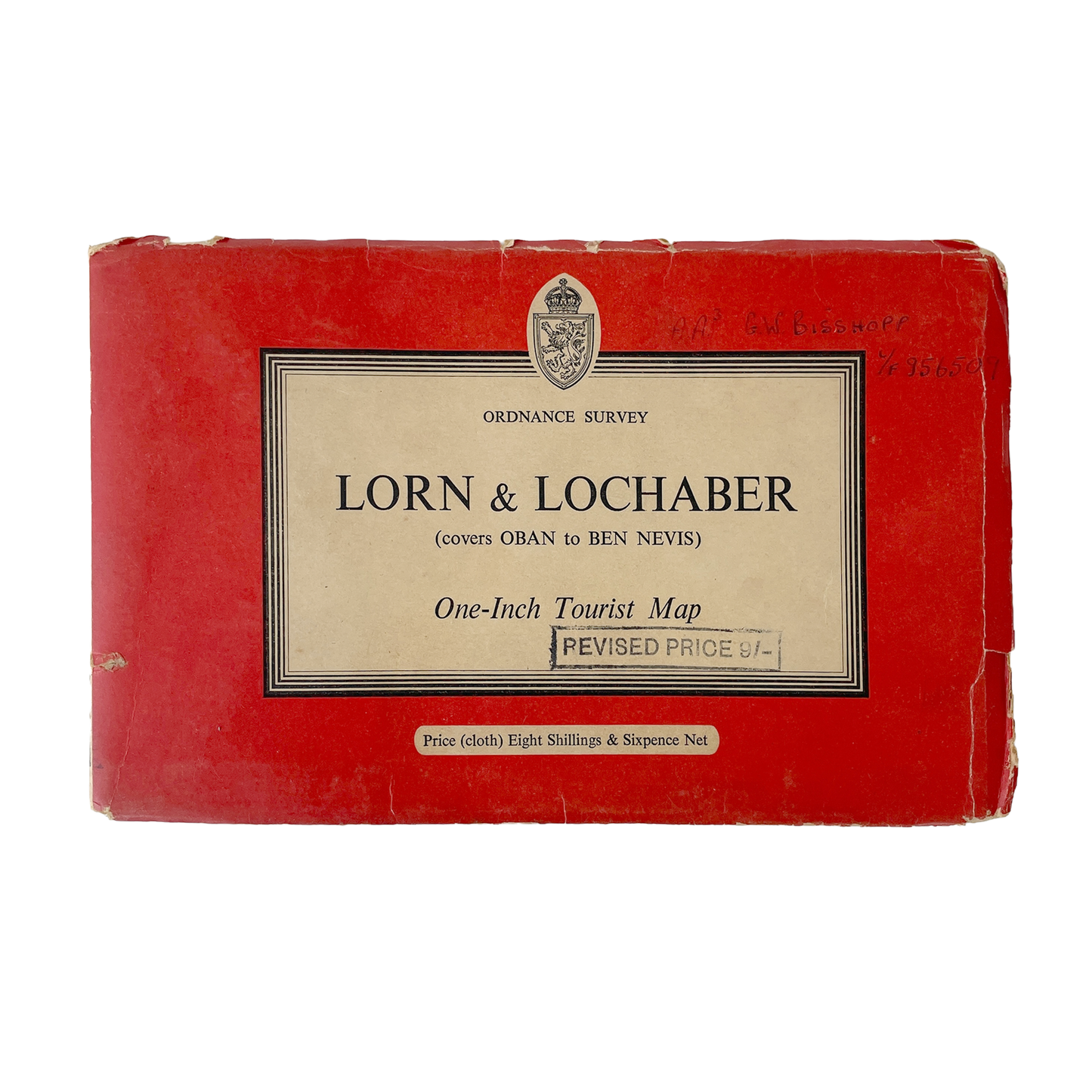 1959 Ordnance Survey Tourist Map of Lorn & Lochaber – Ben Nevis