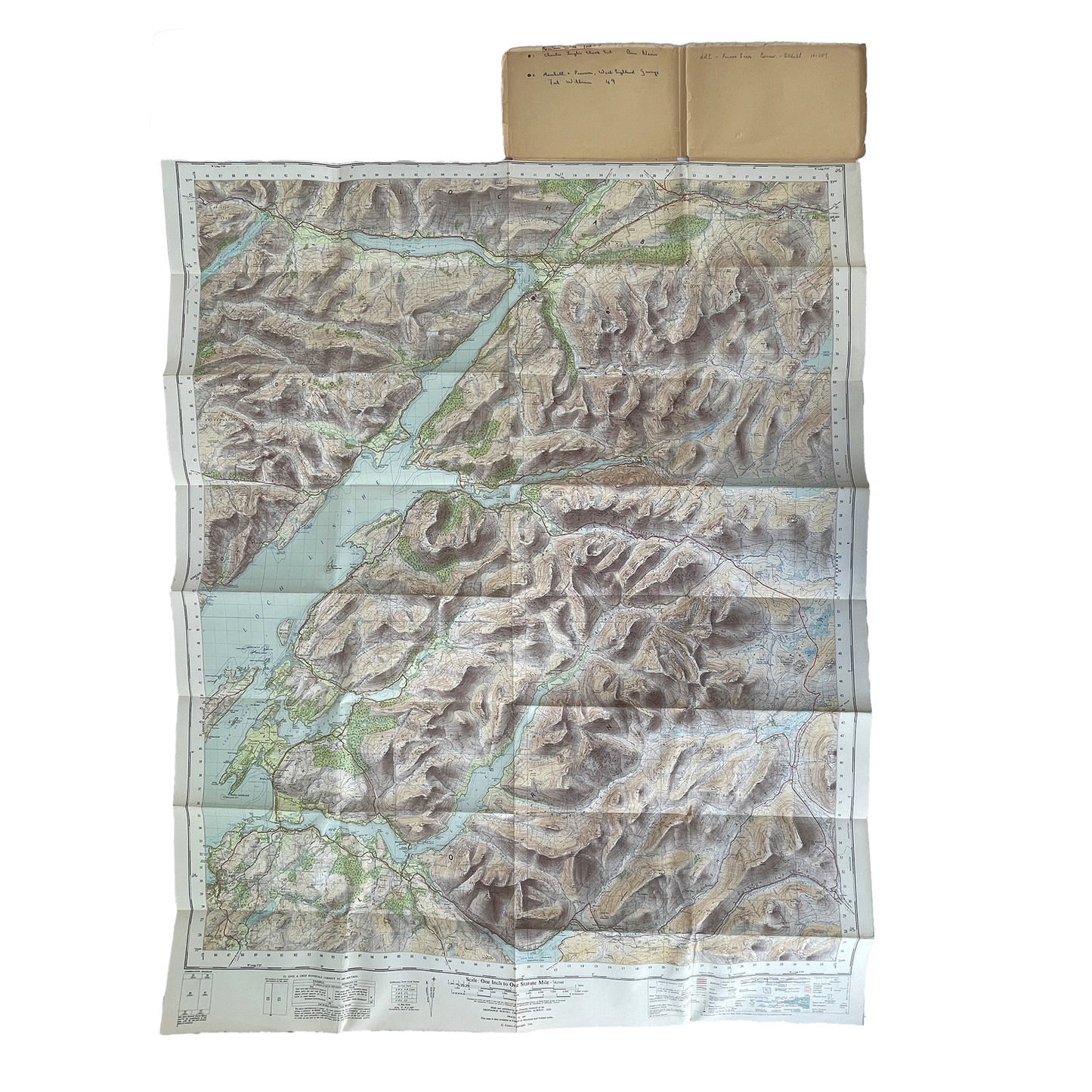 1959 Ordnance Survey Tourist Map of Lorn & Lochaber – Ben Nevis