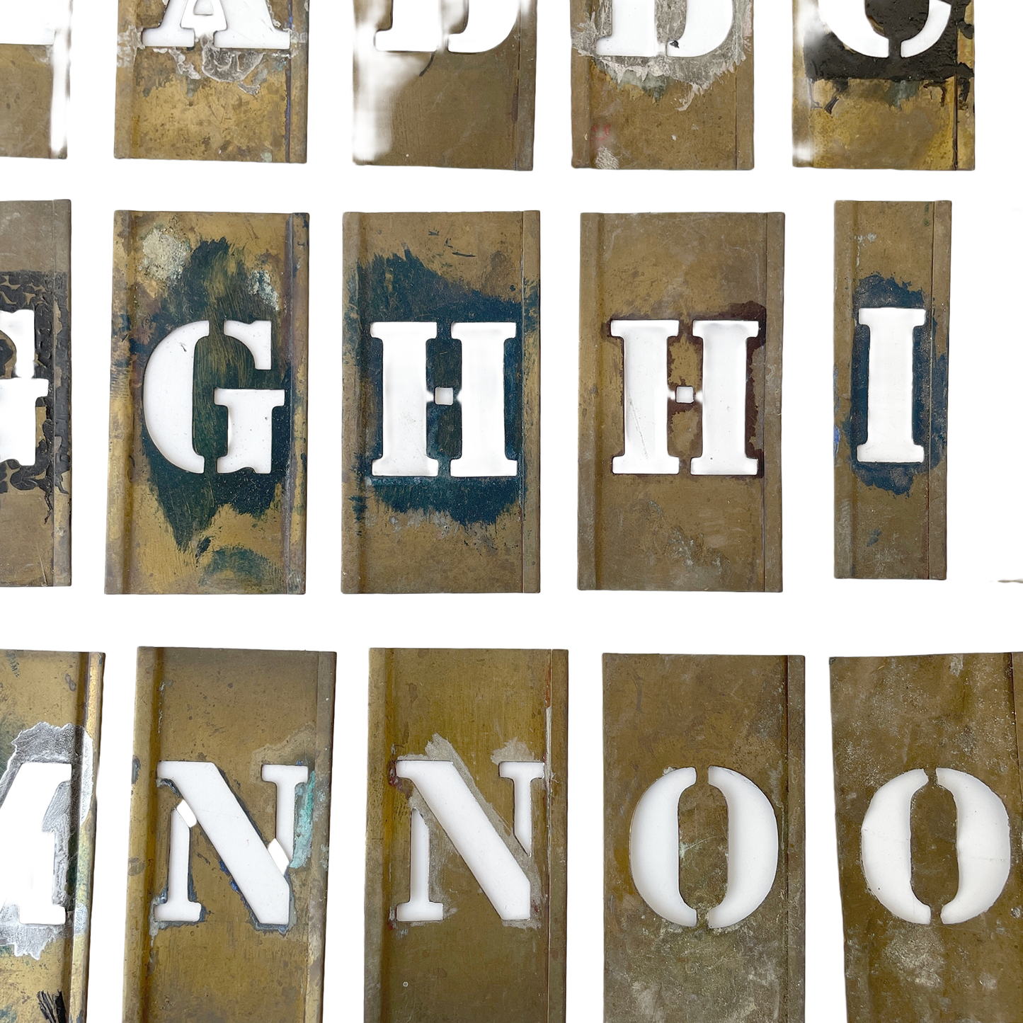 1940s Brass Stencil Set