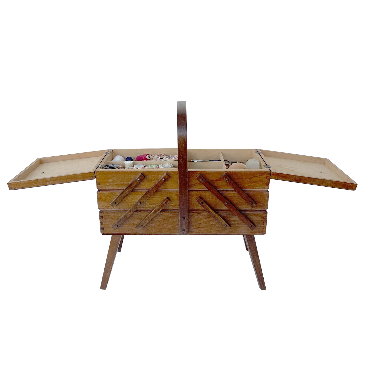 1960s Sewing Box with Contents